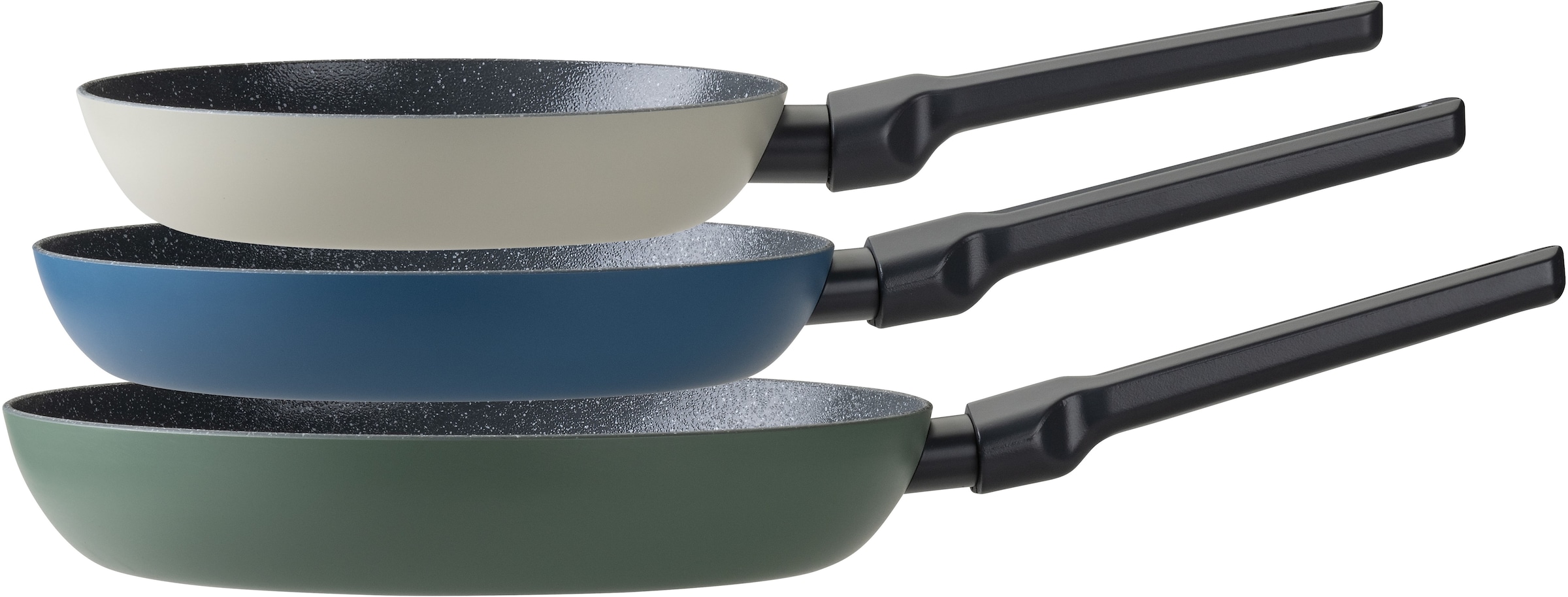 FACKELMANN Bratpfanne »Balance«, Aluminium, (Set, 3 tlg.), 3er Pfannenset Balance – Bratpfannen, Kochgeschirr, Küchenhelfer