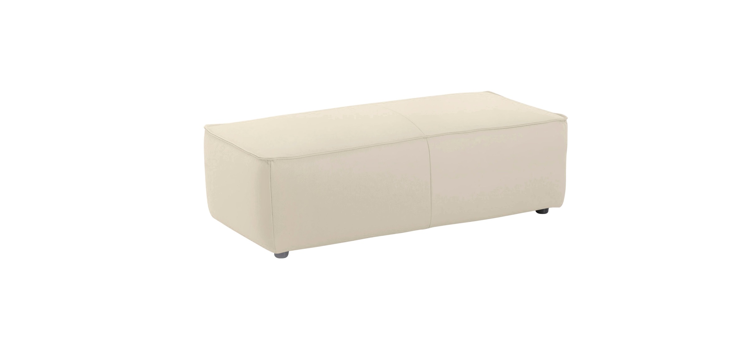 W.SCHILLIG Ecksofa »around-the-block«, (Spar-Set), inklusive Hocker, mit eleganter Biese, mit Federkern