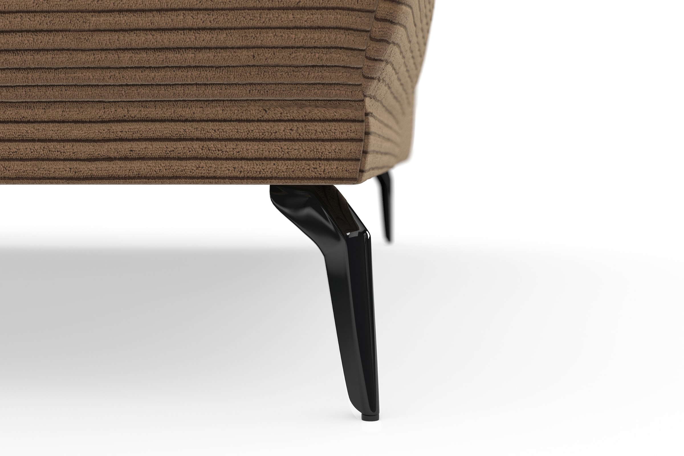 INOSIGN Ecksofa »Coco L-Form«, Sitztiefen-, Arm- und Kopfteilverstellung, Cord-Bezug, Fußhöhe 15 cm
