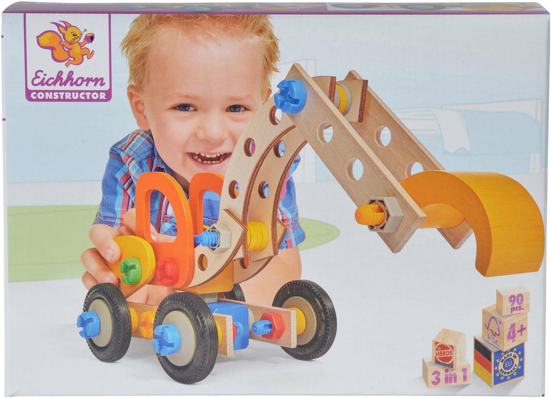 Konstruktionsspielsteine »Constructor Bagger, 90tlg.«, (90 St.), Made in Germany,...