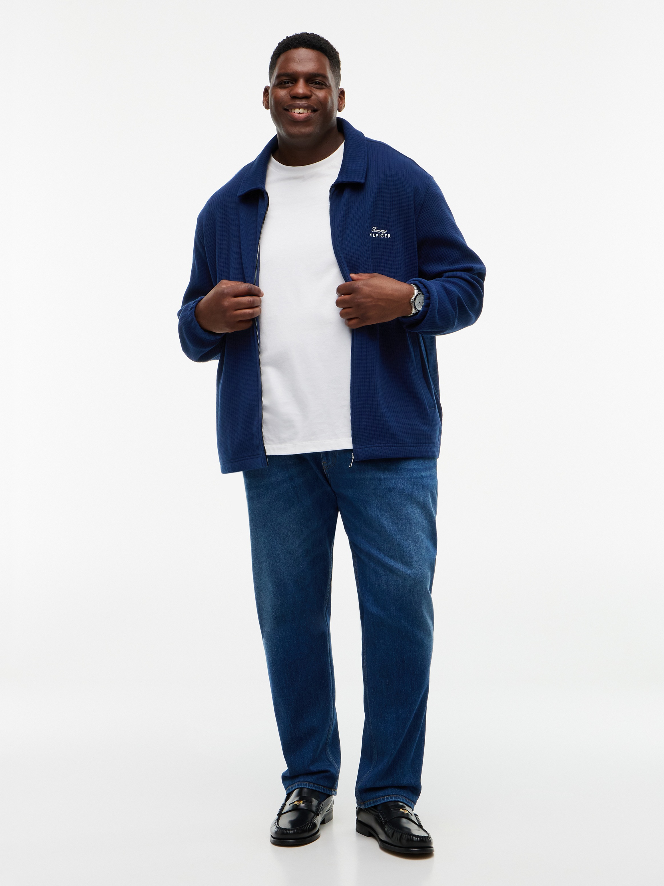 Tommy Hilfiger Big & Tall Strickjacke »BT-SUMMER TEXTURE IVY JACKET« Große Größen