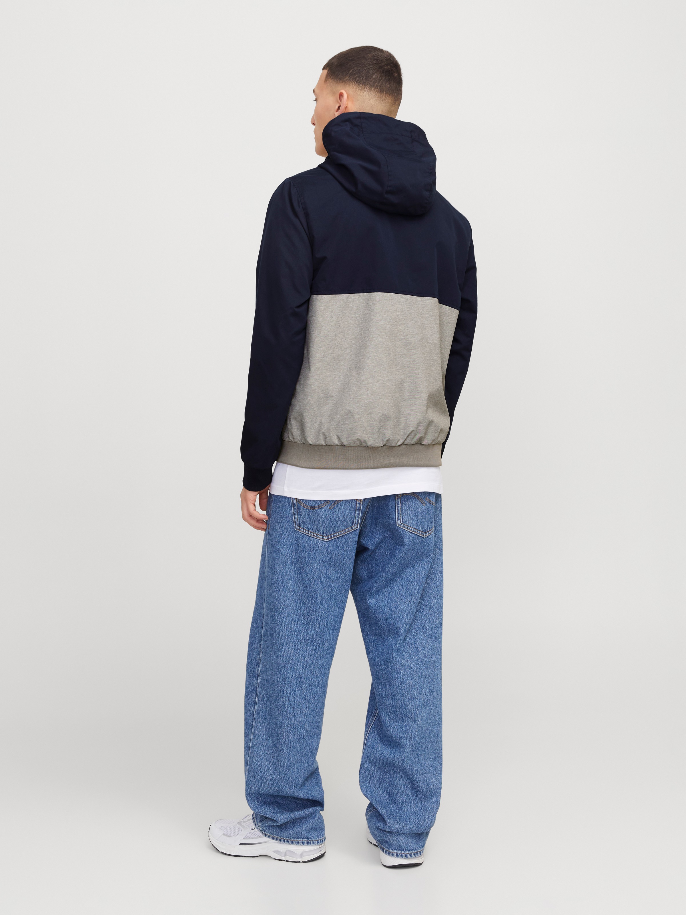 Jack & Jones Blouson »JJERUSH HOOD BOMBER NOOS«, mit Kapuze, mit Logo Schriftzug