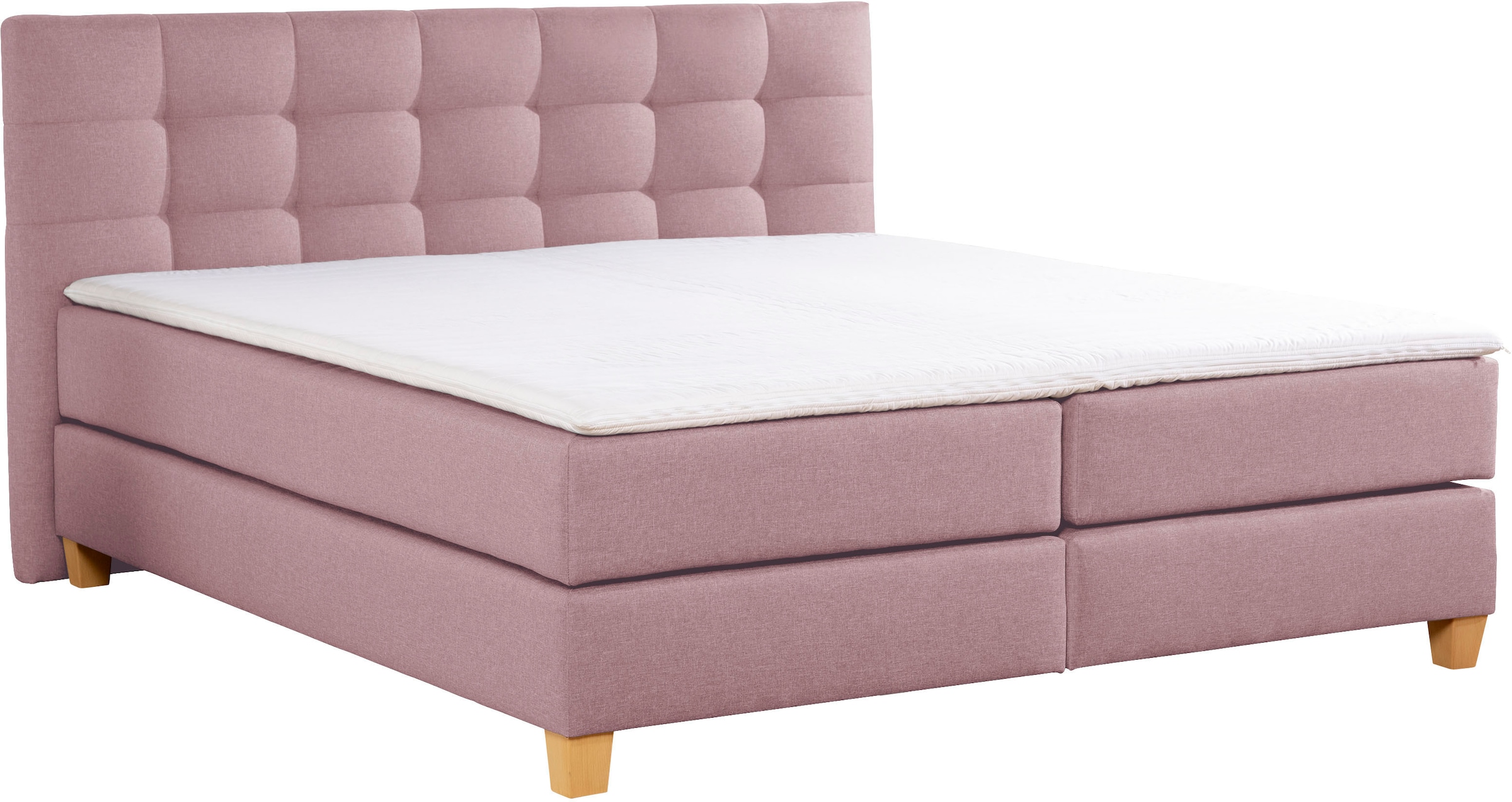 Home affaire Boxspringbett »Moulay«, inkl. Topper, in Überlänge 220 cm, 3 H günstig online kaufen