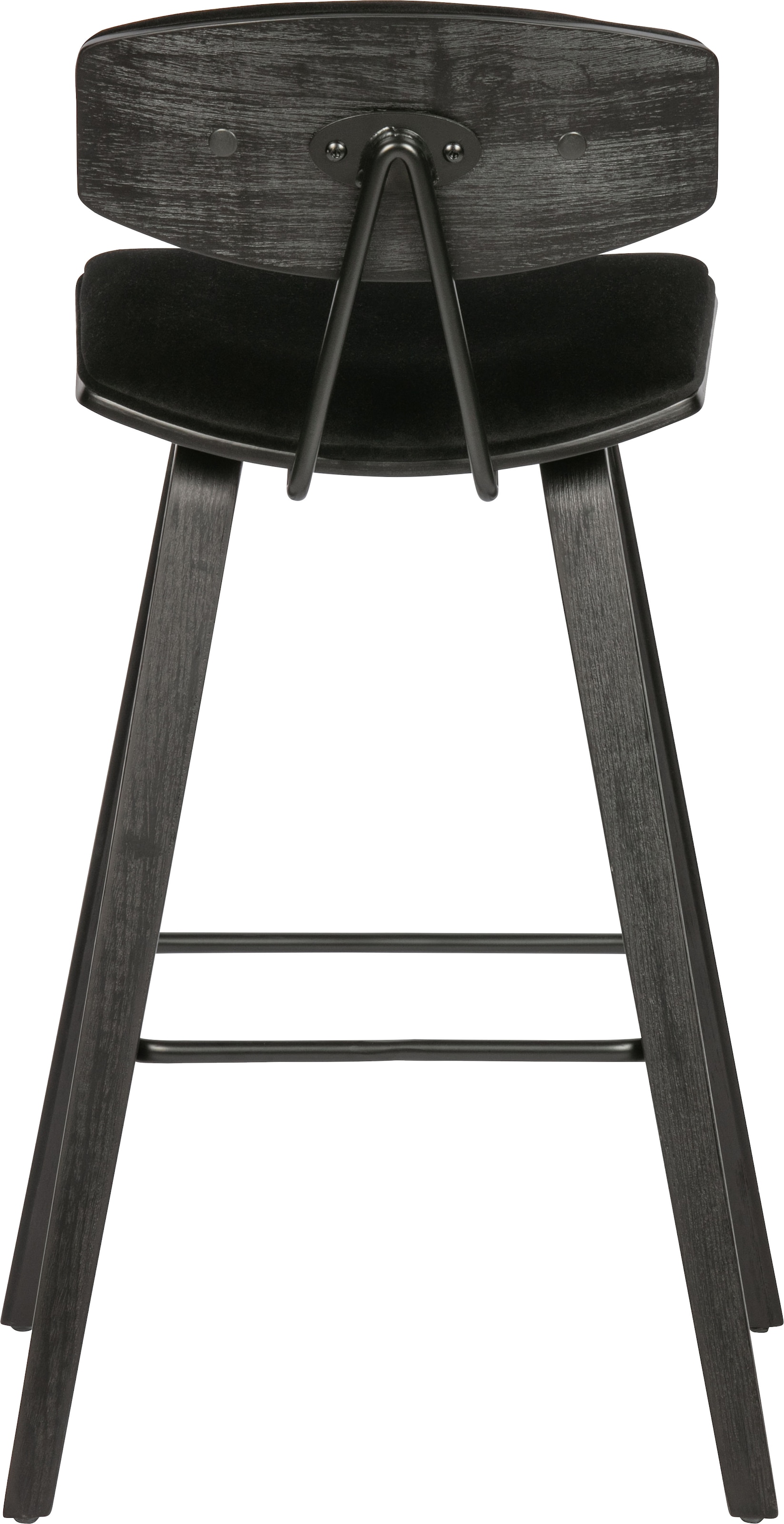 WOOOD Barhocker »Senn«, (2 St.), Sitzfläche aus Samt, H 94 cm x B 41 cm