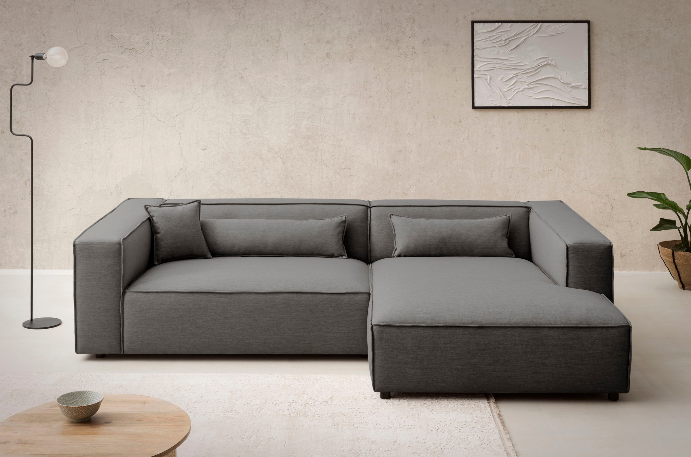 LeGer Home by Lena Gercke Ecksofa »PIARA XXL, Big-Sofa in Cord oder Leineno günstig online kaufen