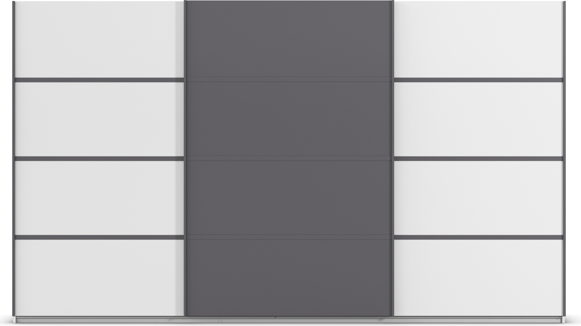 rauch Kleiderschrank »Schwebetürenschrank OTTO´s Choice Garderobe Schrank TOP ANGEBOT Avola«, (in 3 verschiedenen Ausstattungen BASIC/CLASSIC/PREMIUM), mit eleganten Zierleisten in Chrom, Schwarz oder Weiß MADE IN GERMANY