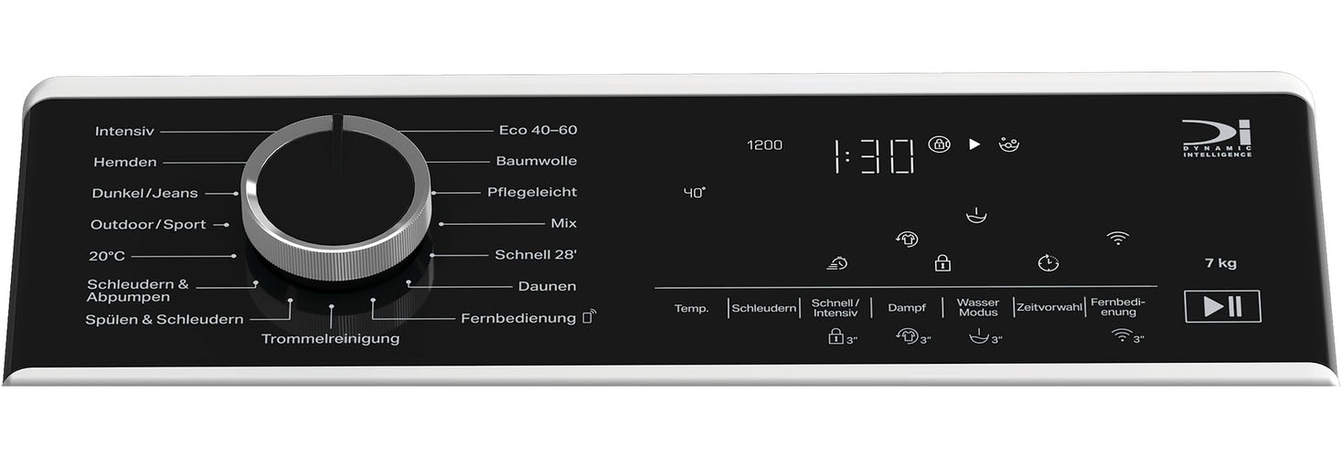 BAUKNECHT Waschmaschine Toplader »TBK Super Eco 7A BW« 7 kg 1200 U/min HomeWhiz – smarte Vernetzung für mehr Komfort