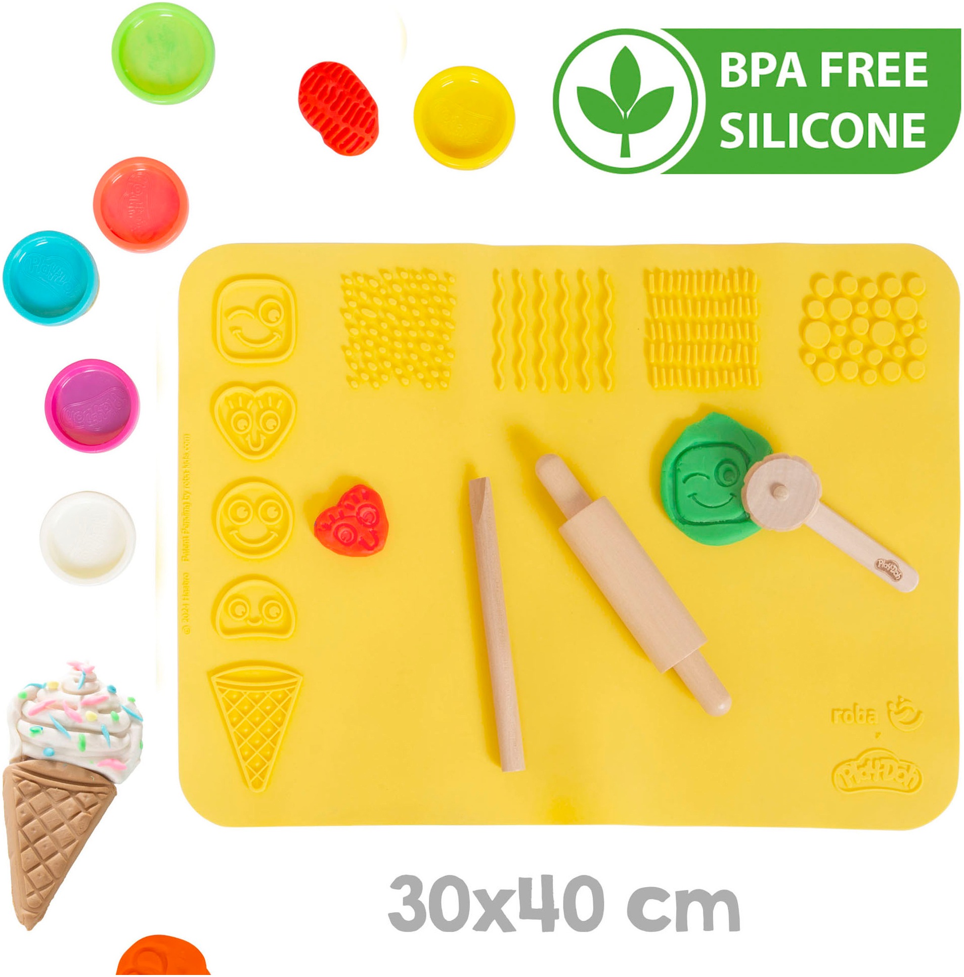 roba® Kindersitzgruppe »Play-Doh Schulpult«, (Set), inkl. 3D-Kreativmatte, günstig online kaufen