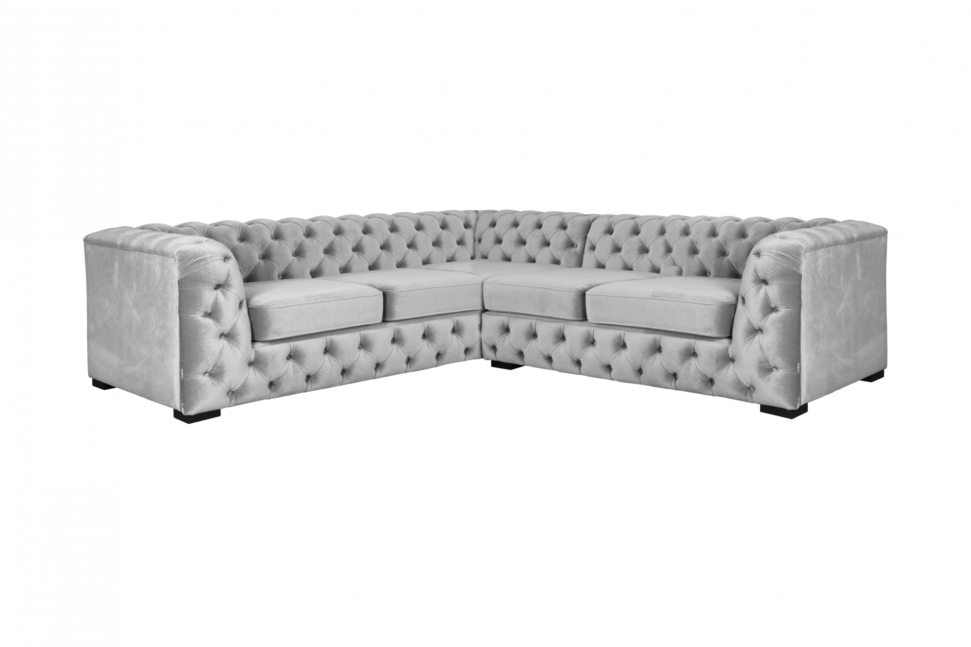 Home affaire Chesterfield-Sofa »KALINA L-Form«, hochwertige Chesterfield-Au günstig online kaufen
