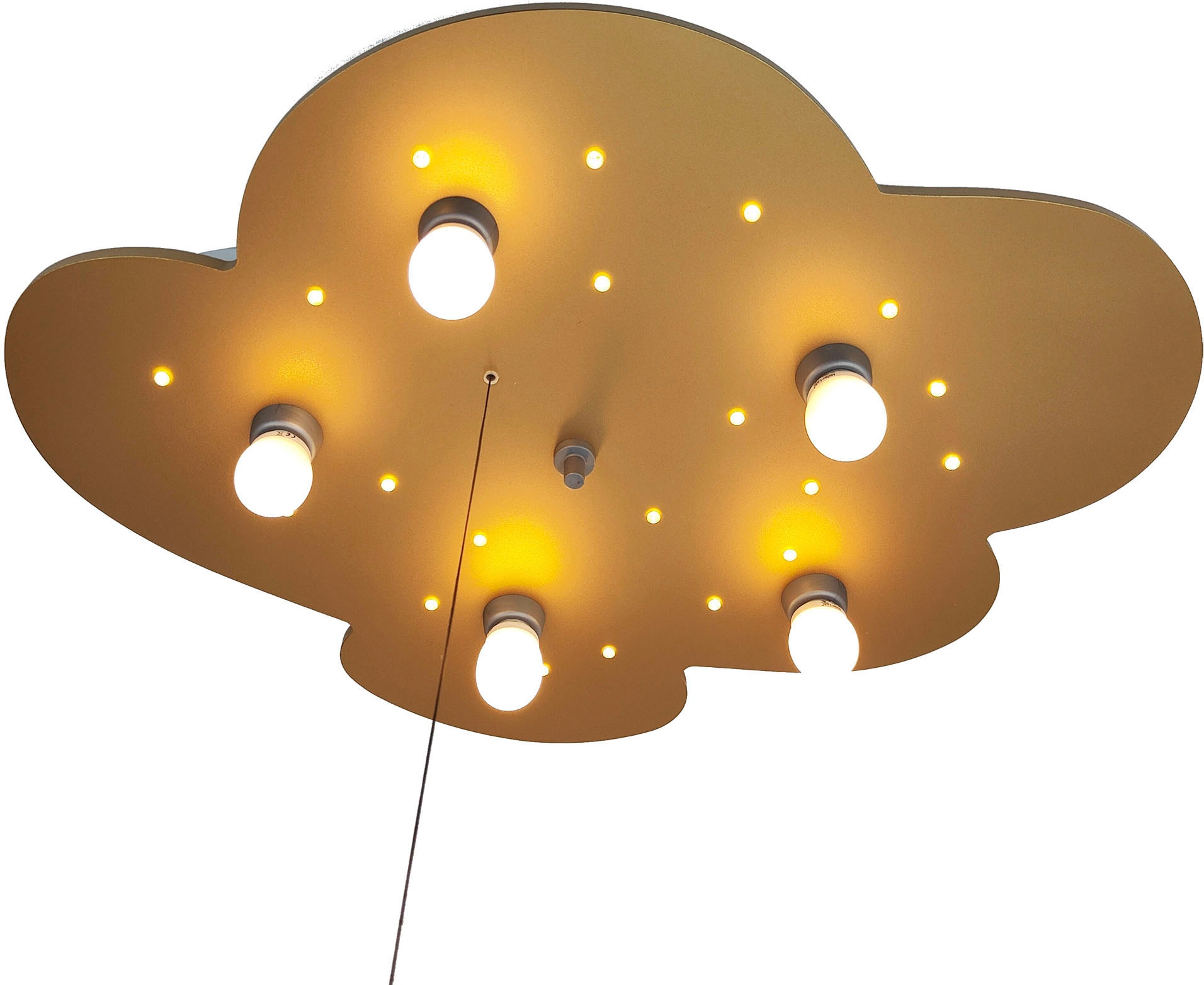 niermann Deckenleuchte einfachen Leuchtmittelwechsel Fassungen 5 flammig-flammig, Gold«, bestellen für online »Wolke, E14