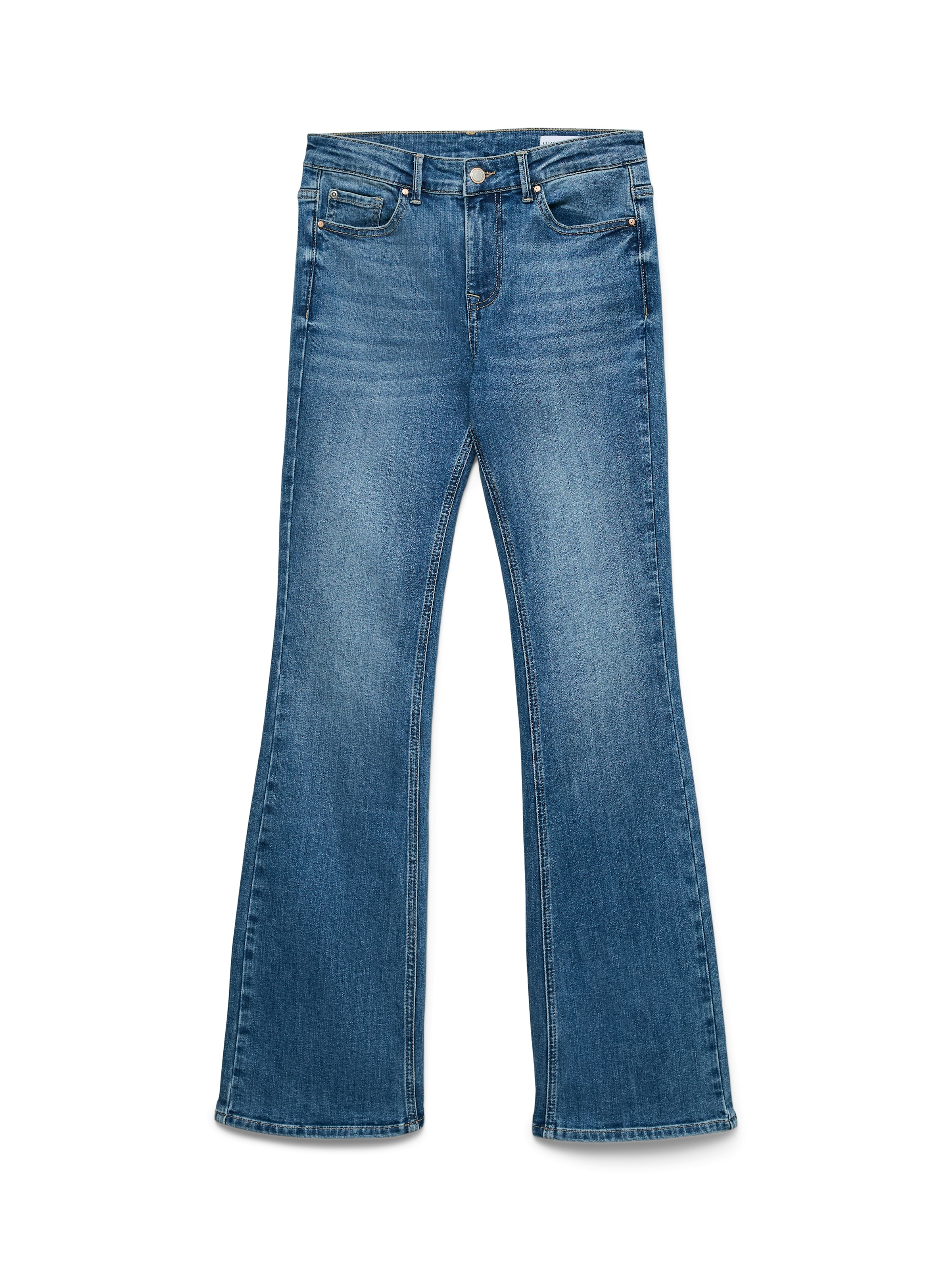 Vero Moda Bootcut-Jeans »VMFLASH MR FLARED POCKET JNS RA3042 NOOS« Baumwollmischung mit Stretch, regular waist, skinny fit