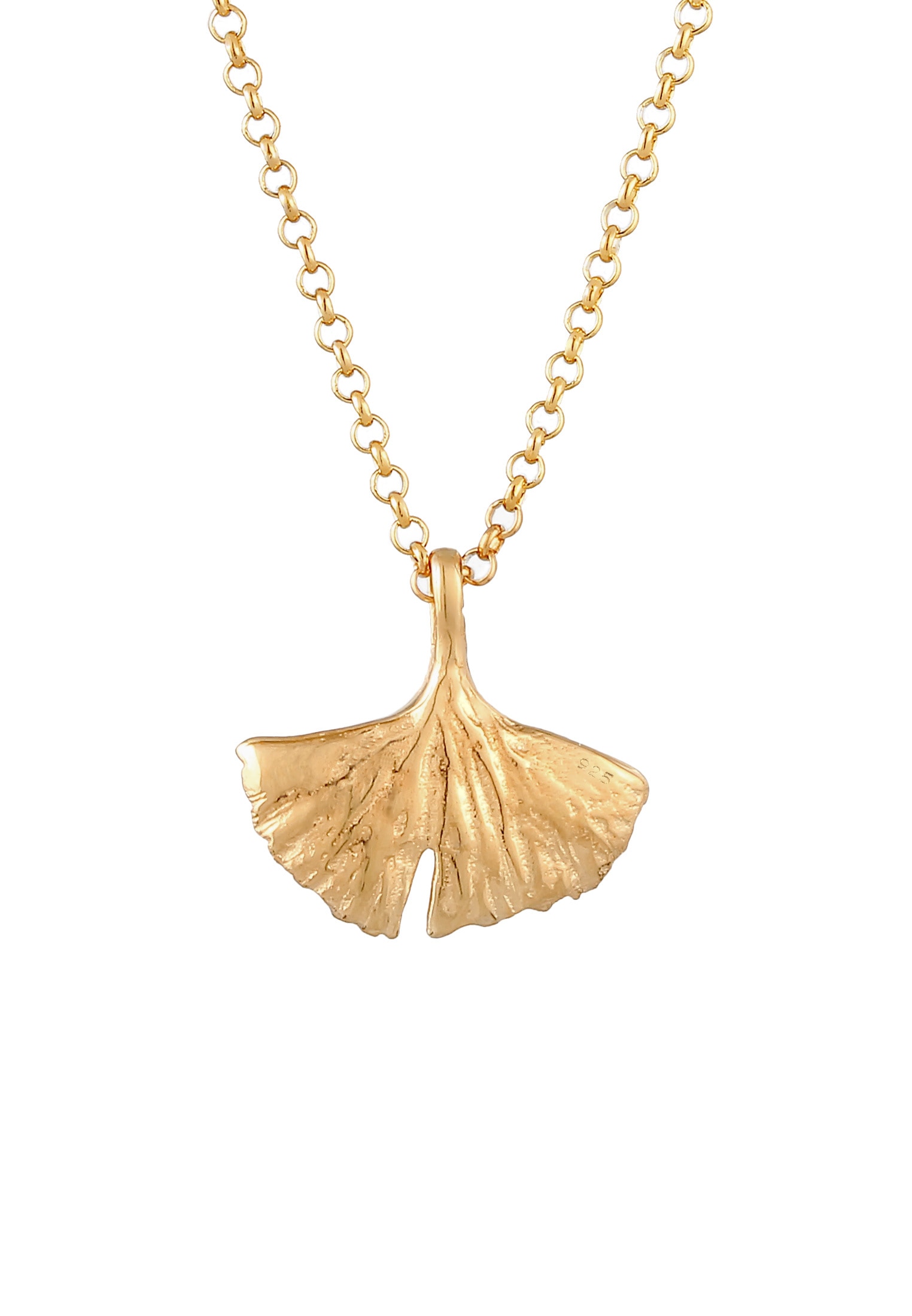 Elli Kette mit Anhänger »Ginkgo Blatt Anhänger 925 Sterling Silber«