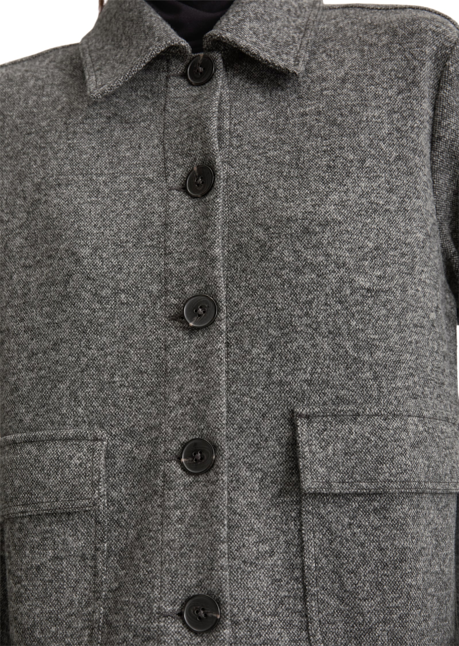 Marc O'Polo Kurzjacke, Tweed-Jerseyjacke regular fit aus Organic Cotton-Mix