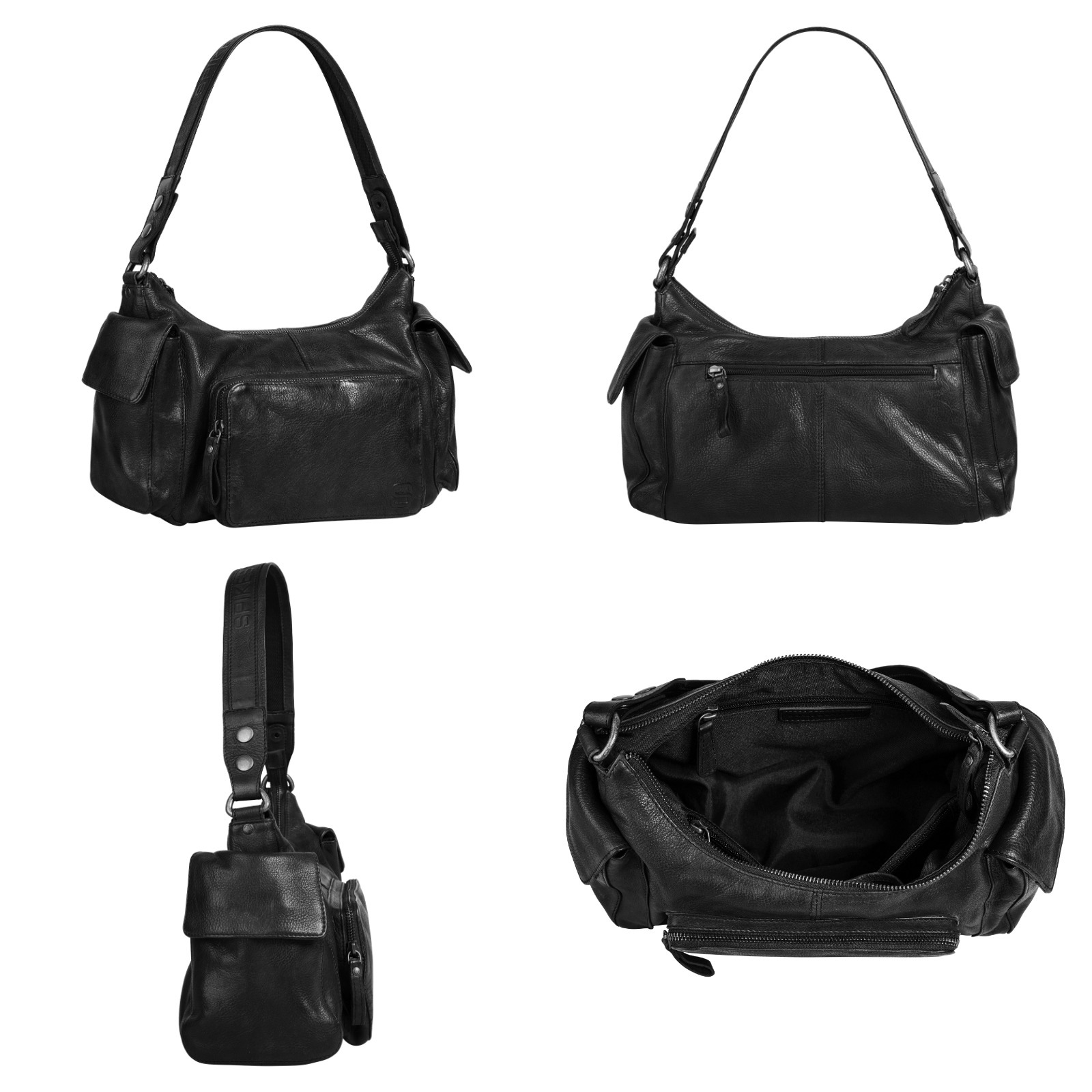 Spikes & Sparrow Henkeltasche, echt Leder