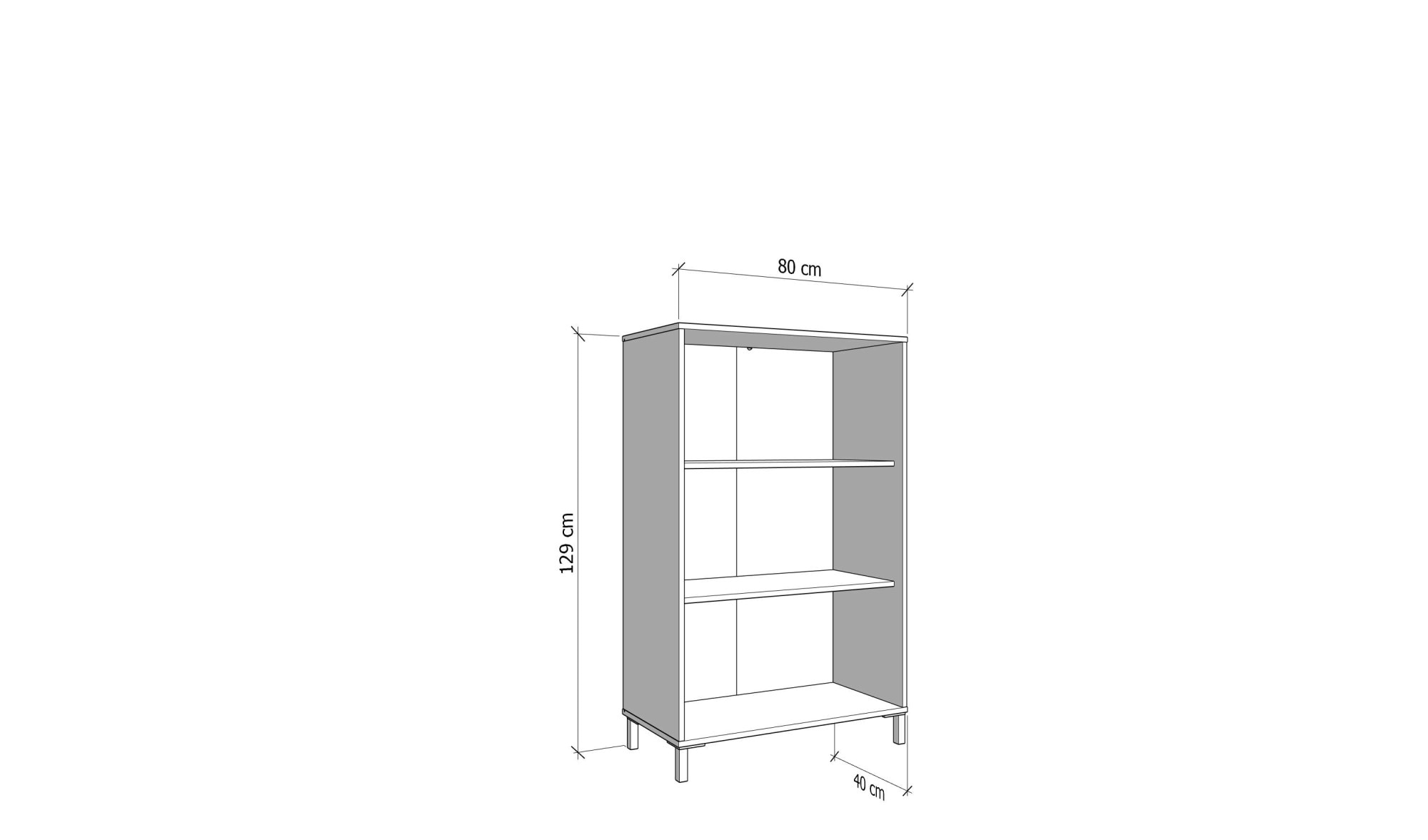 Home affaire Highboard »LAVAL, Hochkommode, Vitrine, Glasvitrine, Kombi-Highboard« Modernes Highboard in Artisan-Dekor mit Glasfront & Lamellen-Optik