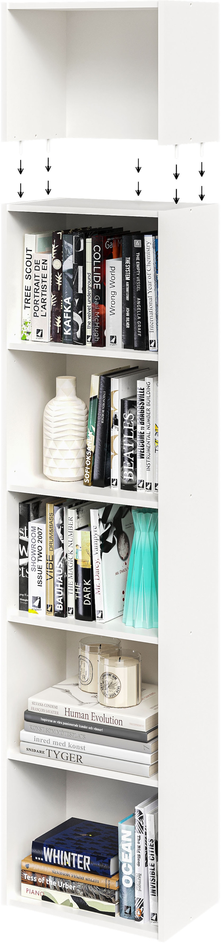 FMD Aufsatzregal »Bitz« mit melaminharzbeschichteter, kratzfester Oberfläche