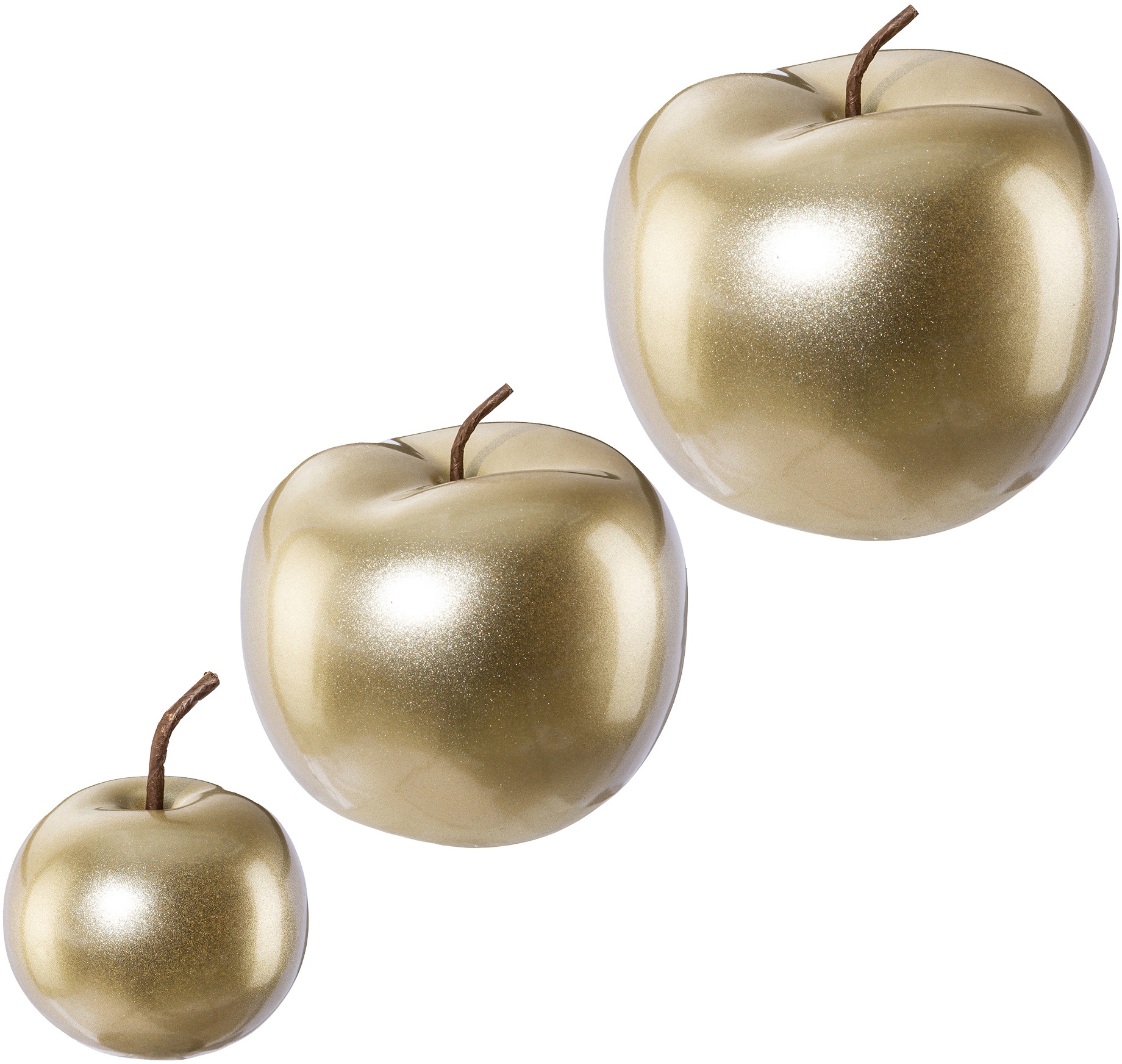 Creativ home Dekokugel »Weihnachtsdeko«, Apfel aus Keramik