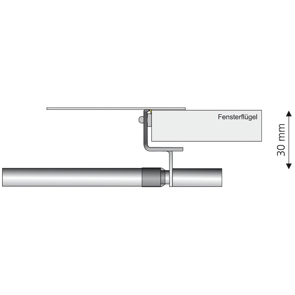 Liedeco Scheibenstange »Press-Fix«, 1 läufig-läufig, ausziehbar