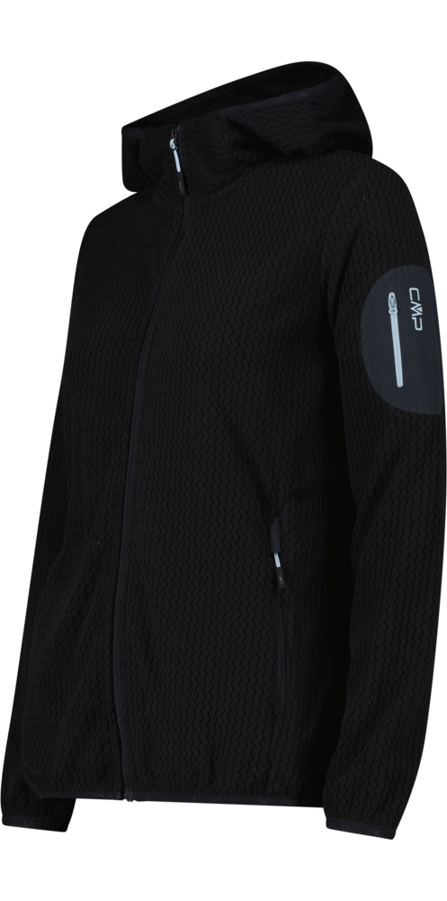 CMP Kapuzenfleecejacke »WOMAN JACKET FIX HOOD« mit Kapuze mit Kapuze, auch in großen Größen