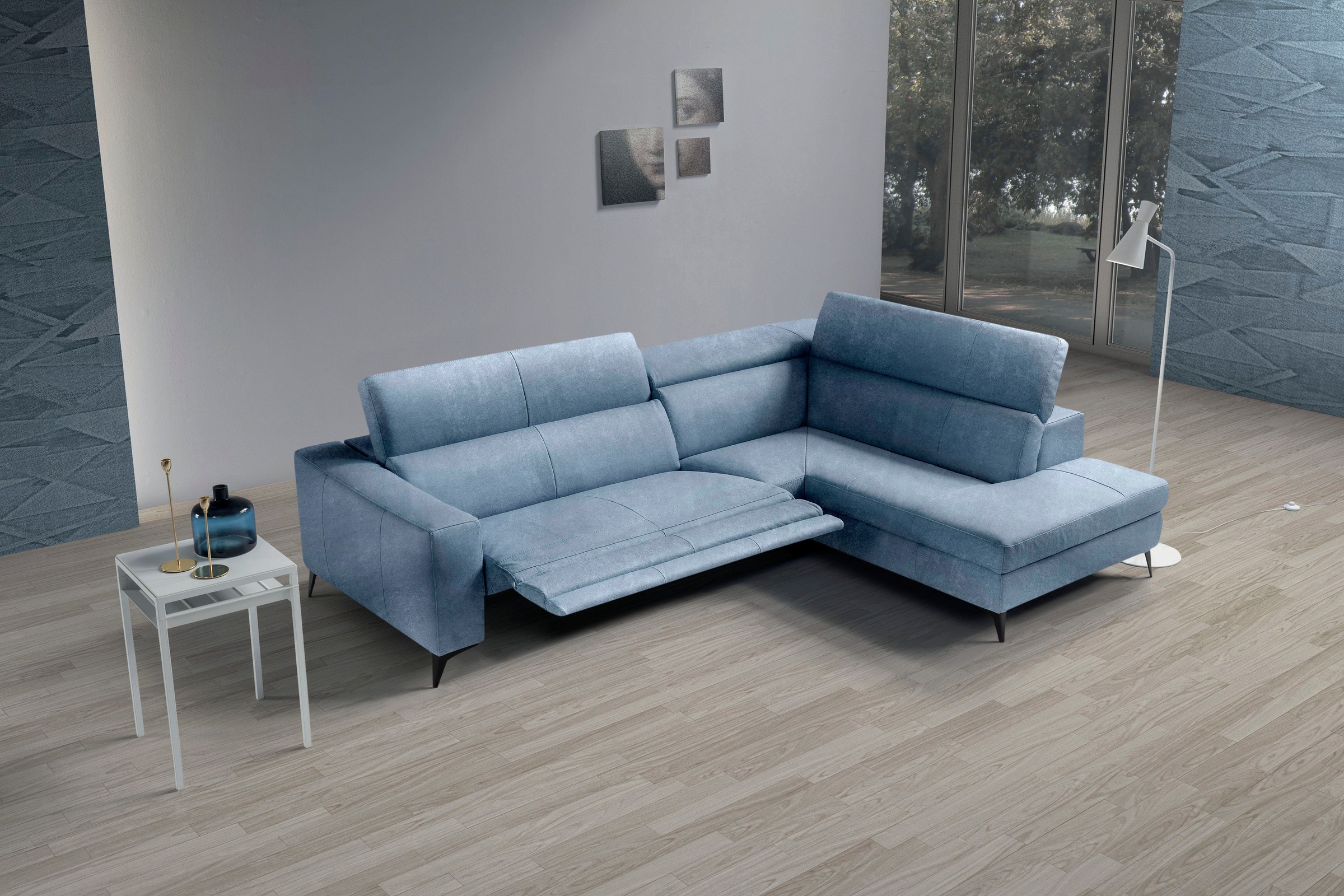 Egoitaliano Ecksofa "Edith, Designsofa mit hohem Sitzkomfort, L-Form", inkl günstig online kaufen