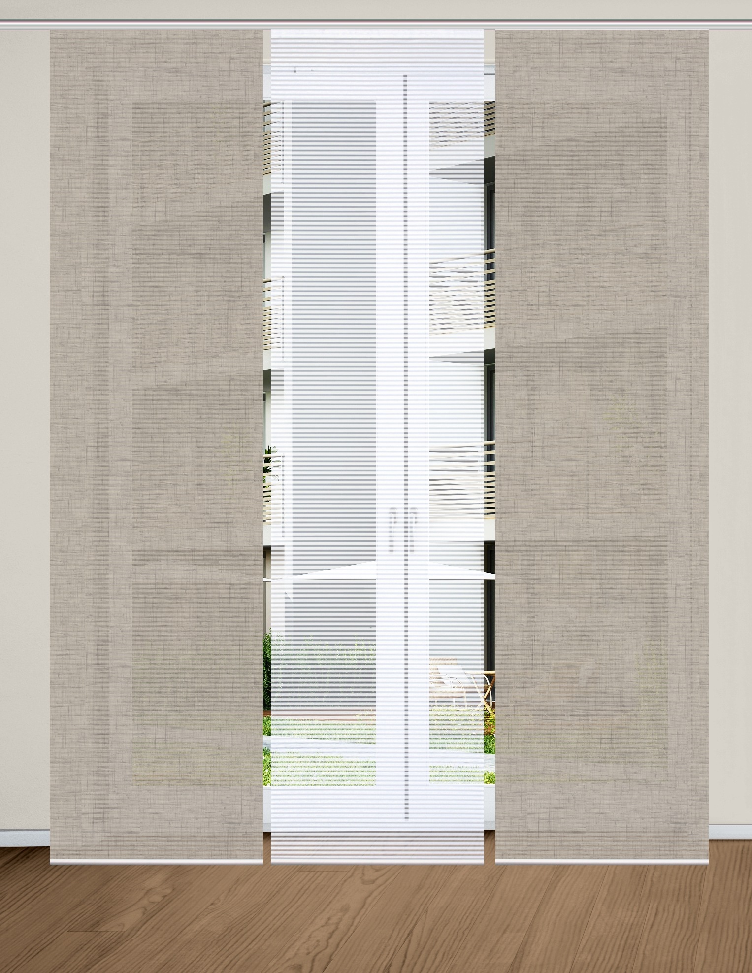 HOME in green Schiebegardine »ESTRA« Paneelwagen 3 Stk. tlg. SET DIGITALDRU günstig online kaufen