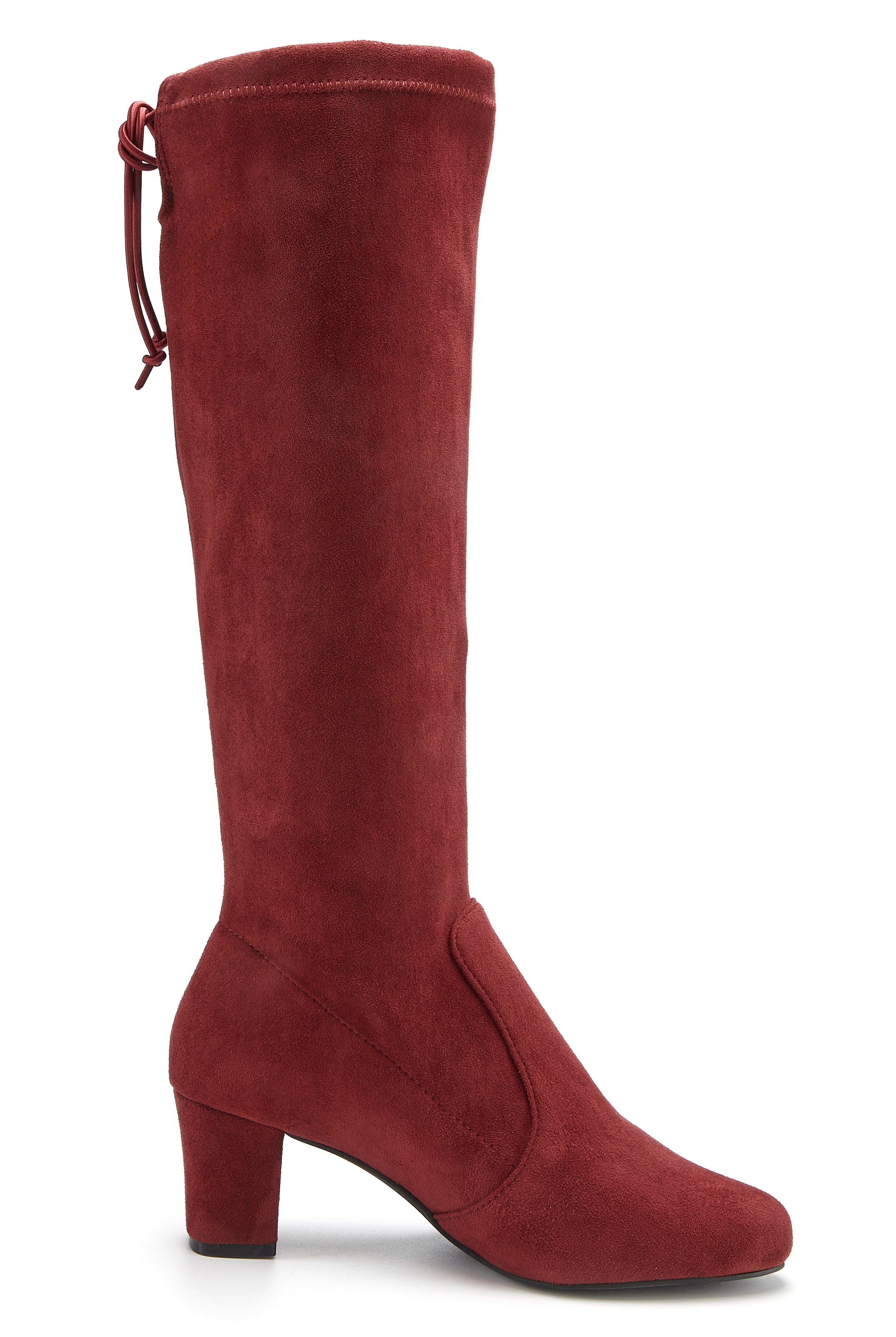 LASCANA Schlupfstiefel, Schlupfboots, Slouchy Boots, Slip-On, Stretch & Blockabsatz