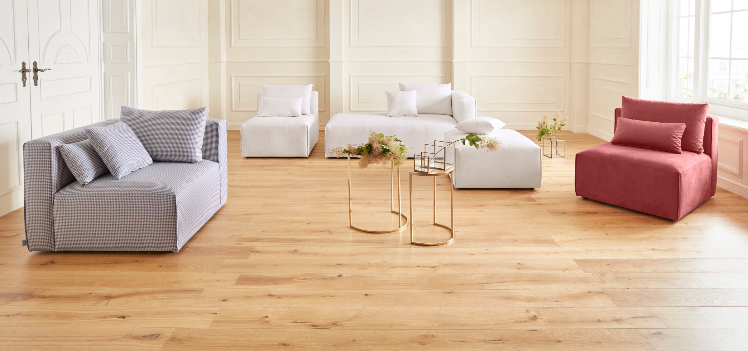 Guido Maria Kretschmer Home&Living Sofa-Eckelement »Comfine«, Modul-Ecke zur indiviuellen Zusammenstellung, in 3 Bezugsvarianten