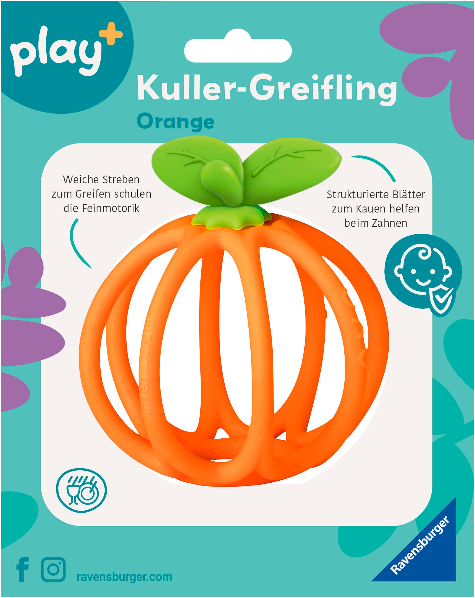 Ravensburger Greifling »Play+, Kuller-Greifling, Orange«