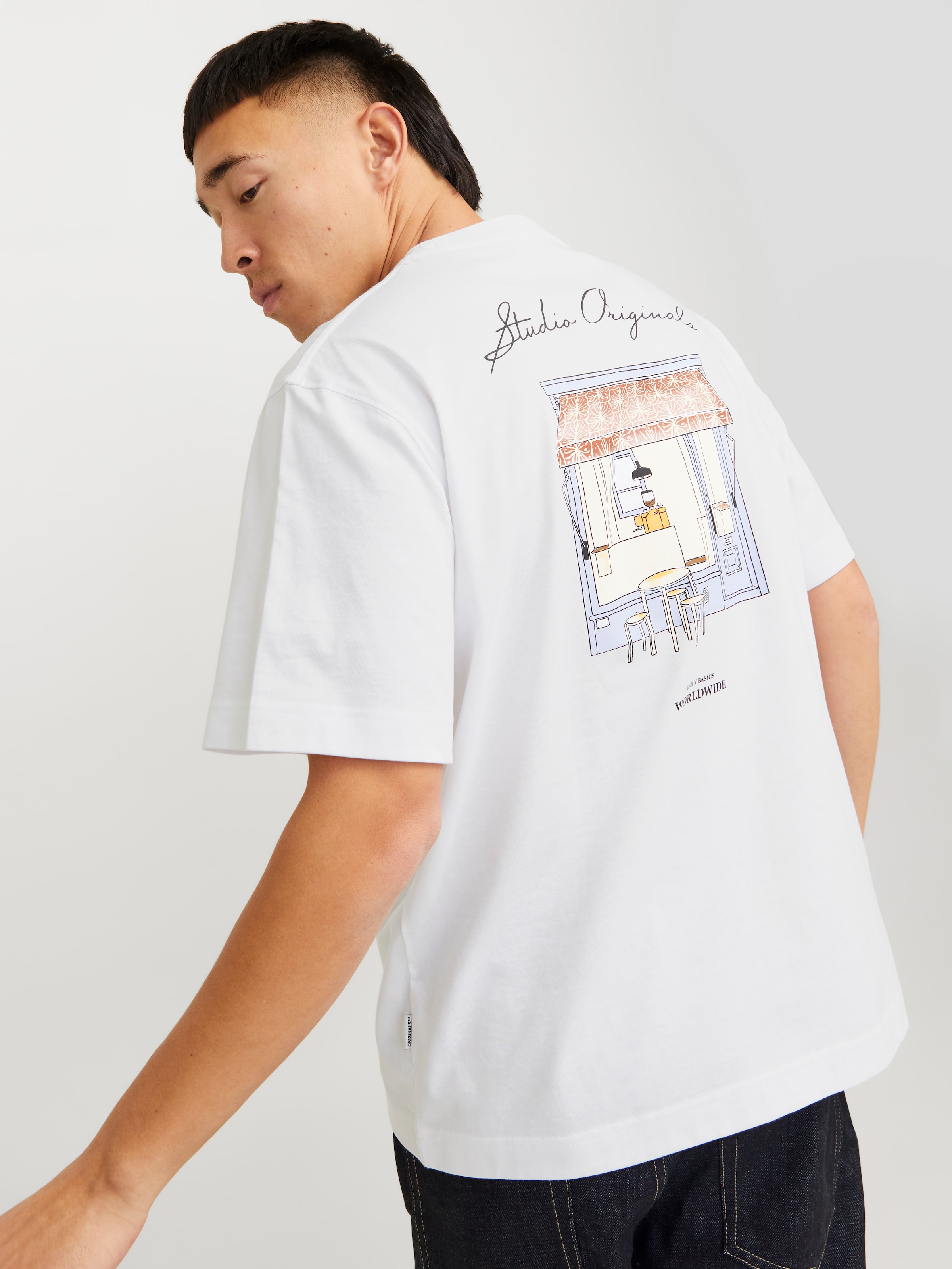 Jack & Jones T-Shirt »JORISLINGTON BACK TEE SS CREW NECK SN«