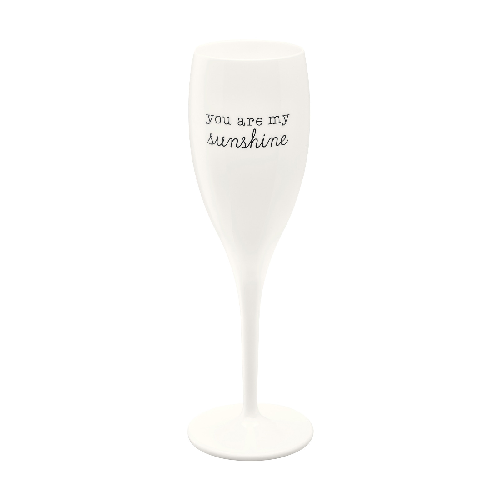 KOZIOL Sektglas »Sektglas Superglas mit Druck CHEERS NO. 1 100 ml transpare günstig online kaufen