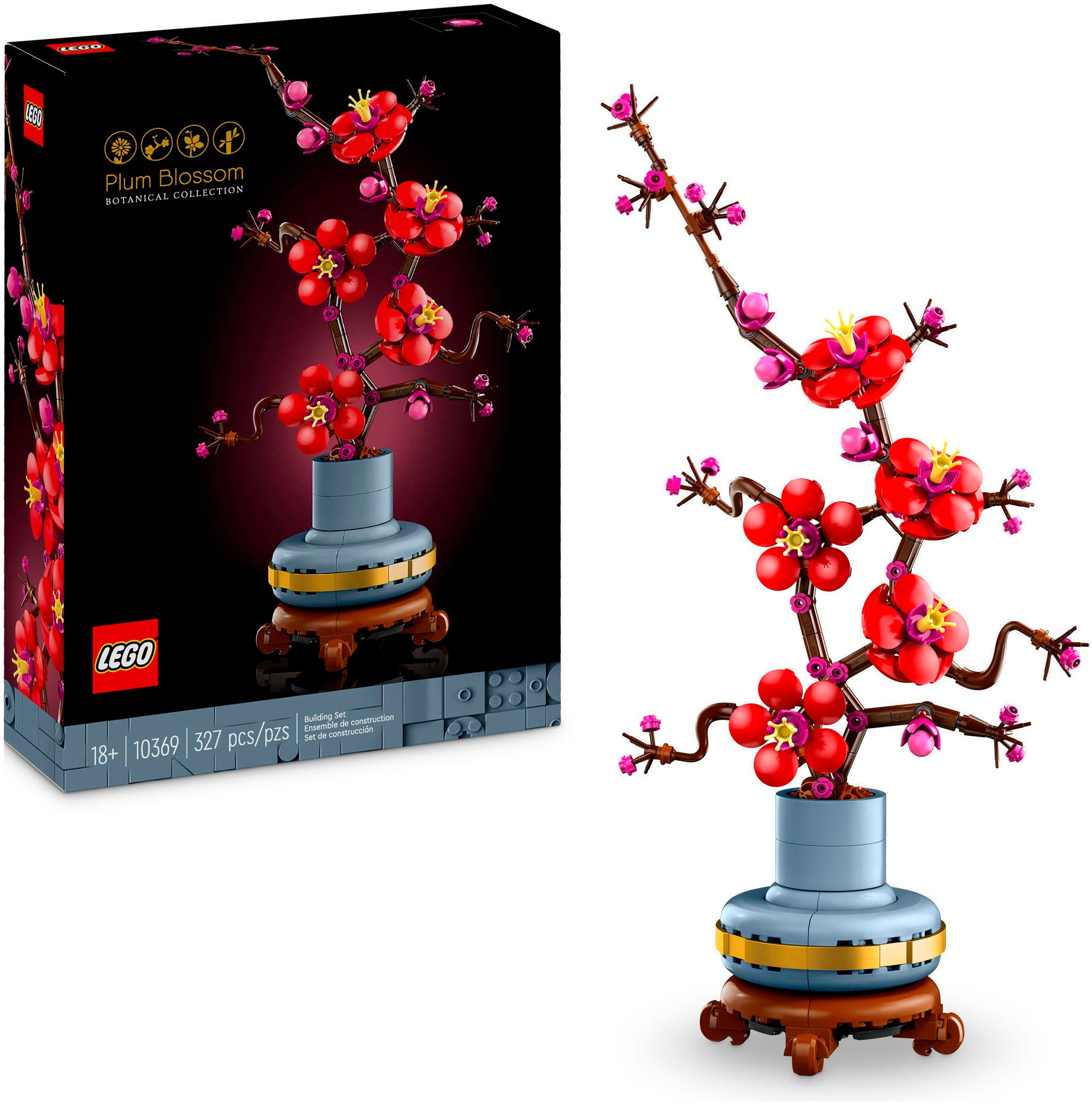 LEGO® Konstruktionsspielsteine »Pflaumenblüte (10369), LEGO Botanicals«, (327 St.), Made in Europe