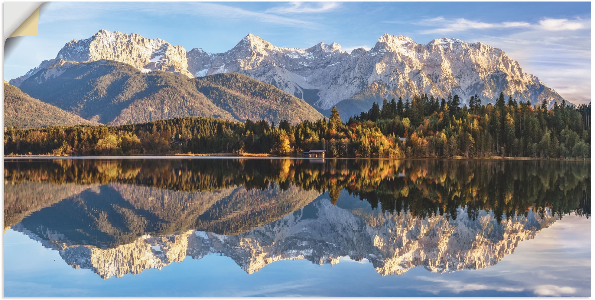 Artland Wandbild "Karwendelblick am Barmsee", Berge & Alpenbilder, (1 St.), günstig online kaufen