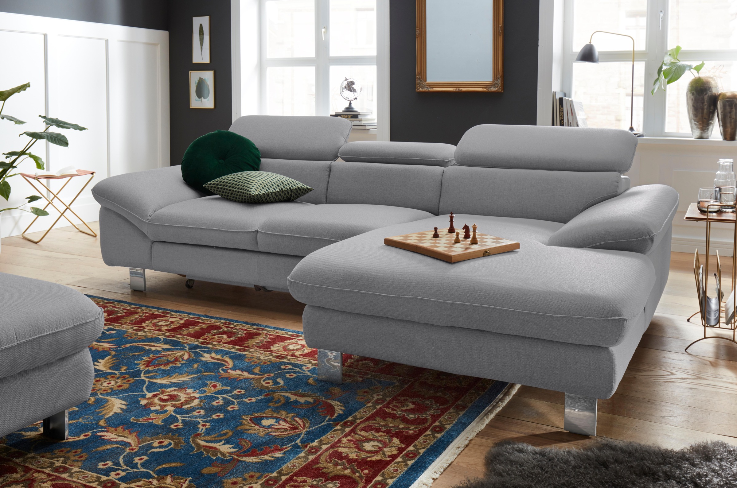 COTTA Ecksofa »Driver L-Form«, mit Kopfteilverstellung, wahlweise mit Bettfunktion & Bettkasten