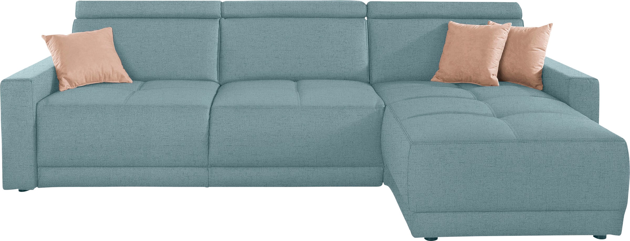 DOMO collection Ecksofa »Ava mit moderner Sitzheftung & toller Doppelnaht, günstig online kaufen