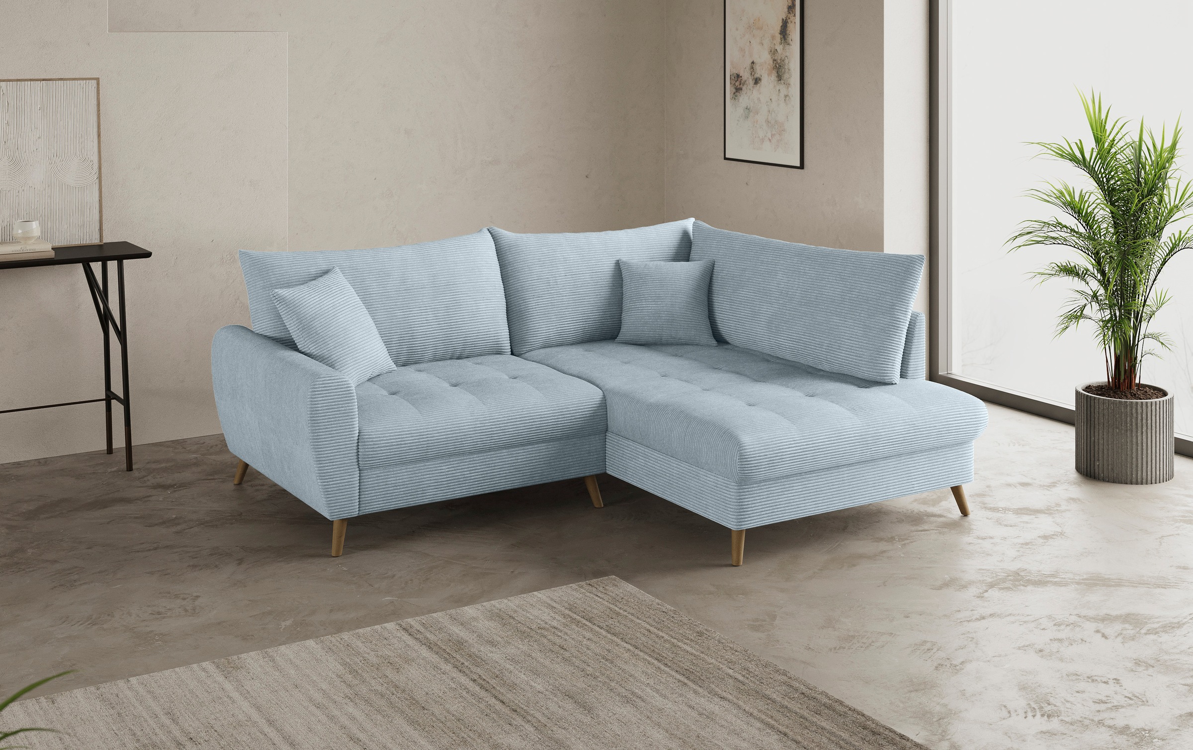 Mr. Couch Ecksofa »Blackburn II, L-Form«, Mit Kaltschaumpolsterung bis 140 kg belastbar