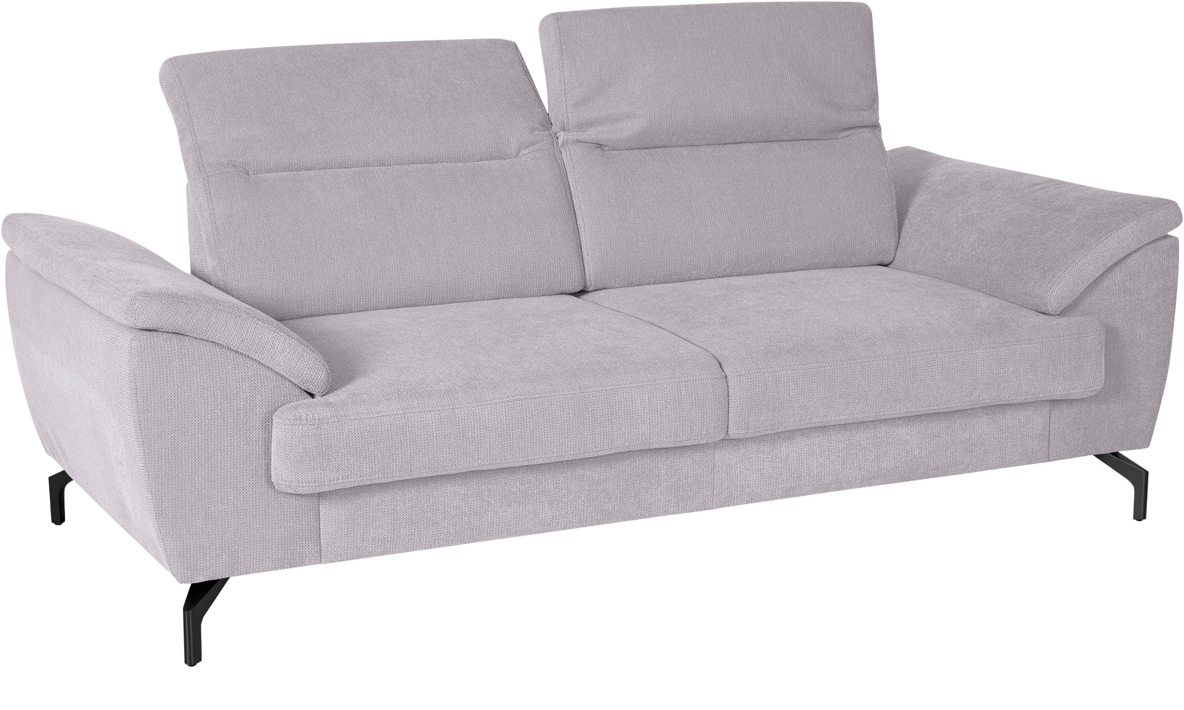 sit&more 2,5-Sitzer »Percy«, 15 cm Fußhöhe, Sitztiefenverstellung, wahlweise Kopfteilverstellung