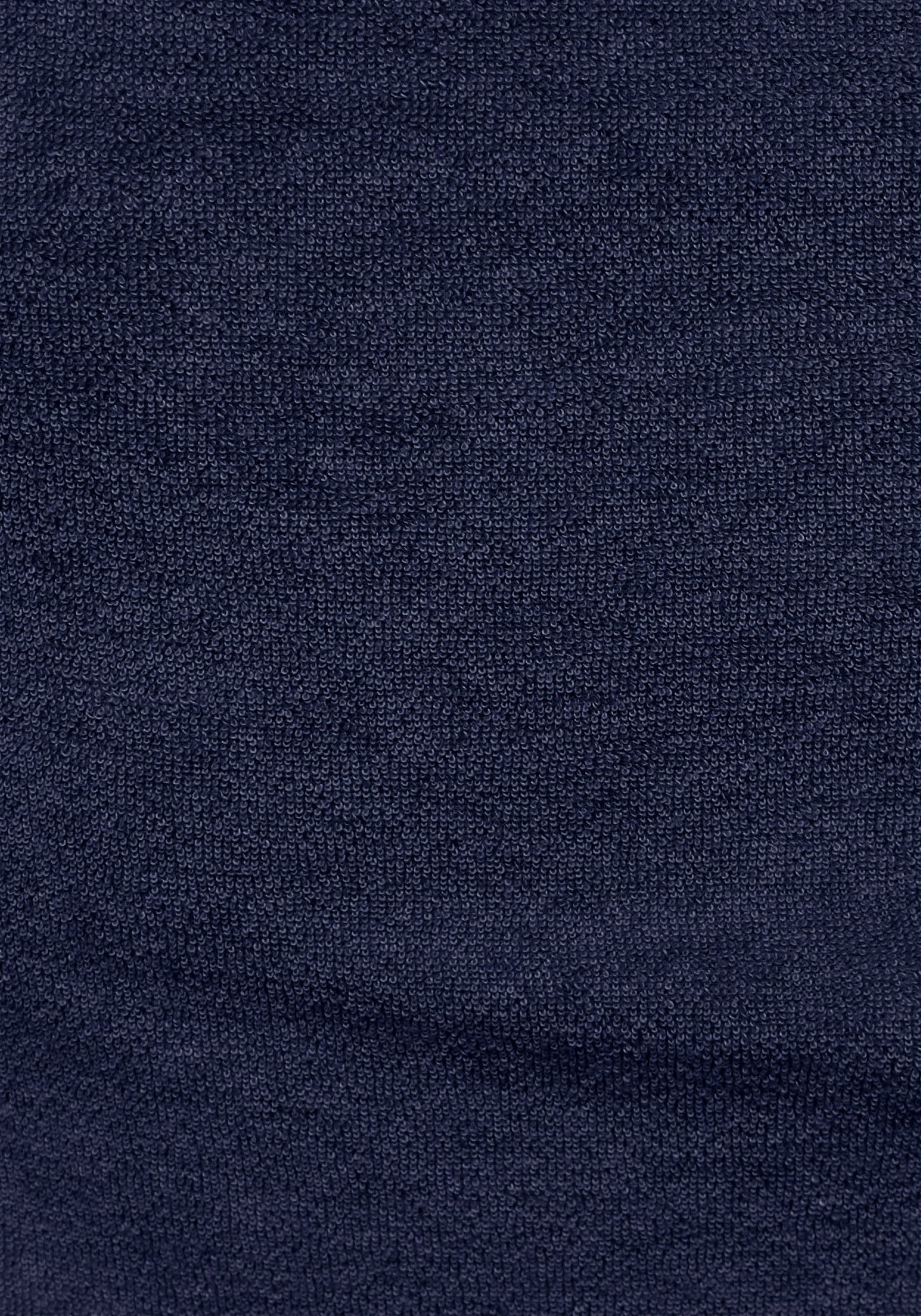 KangaROOS Damenbademantel »Dalia, ideal für Sauna & Spa, Standardlänge & Überlänge«, (1 St.), Uni-Farben mit Streifen, mit Taschen, XS-3XL, auch in extra lang