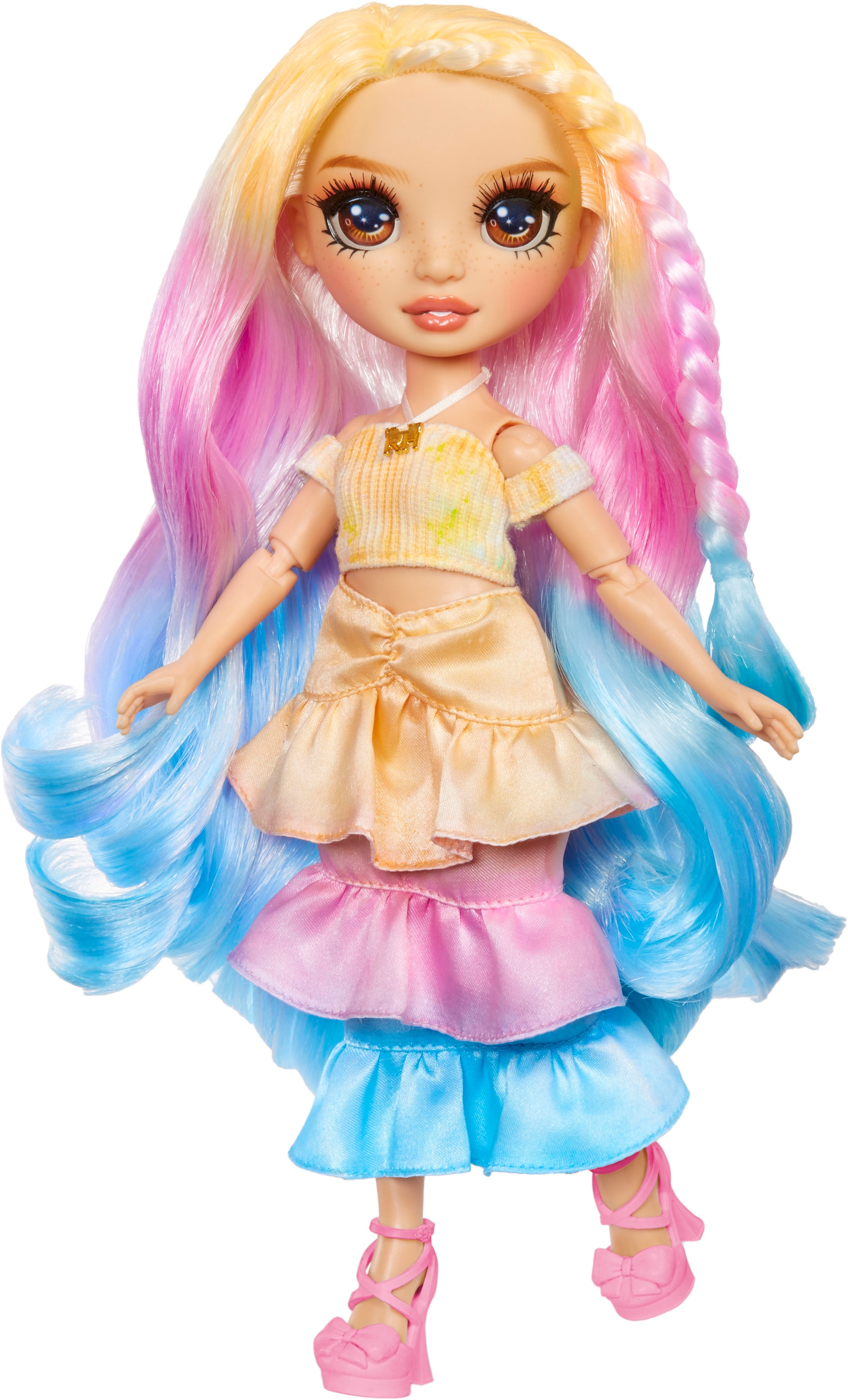 RAINBOW HIGH Anziehpuppe »Rainbow High WaterColor & Create NEW Theme Dolls - brown eyes«