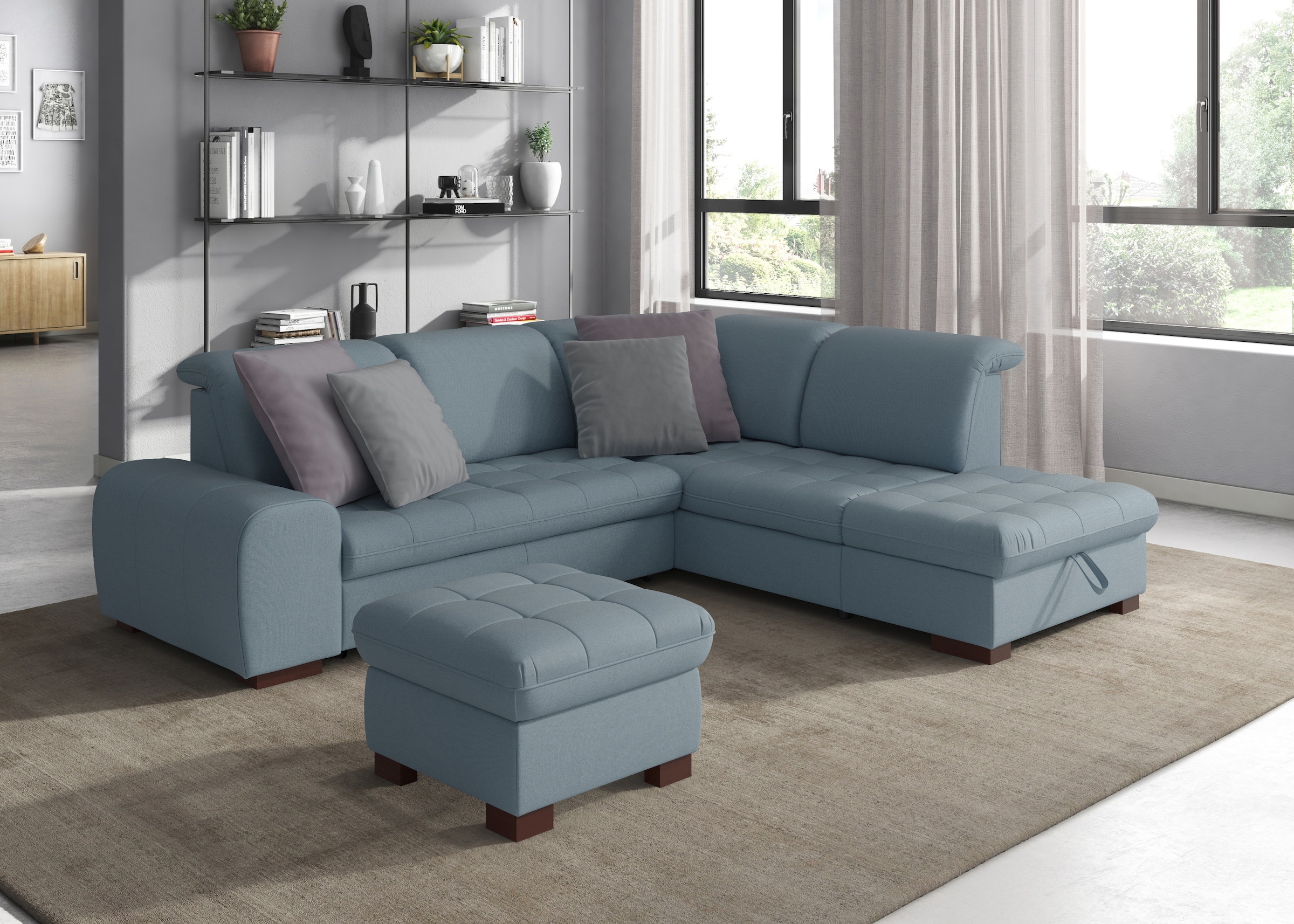 sit&more Ecksofa »Luxor L-Form«, wahlweise mit Bettfunktion, Stauraum und K günstig online kaufen