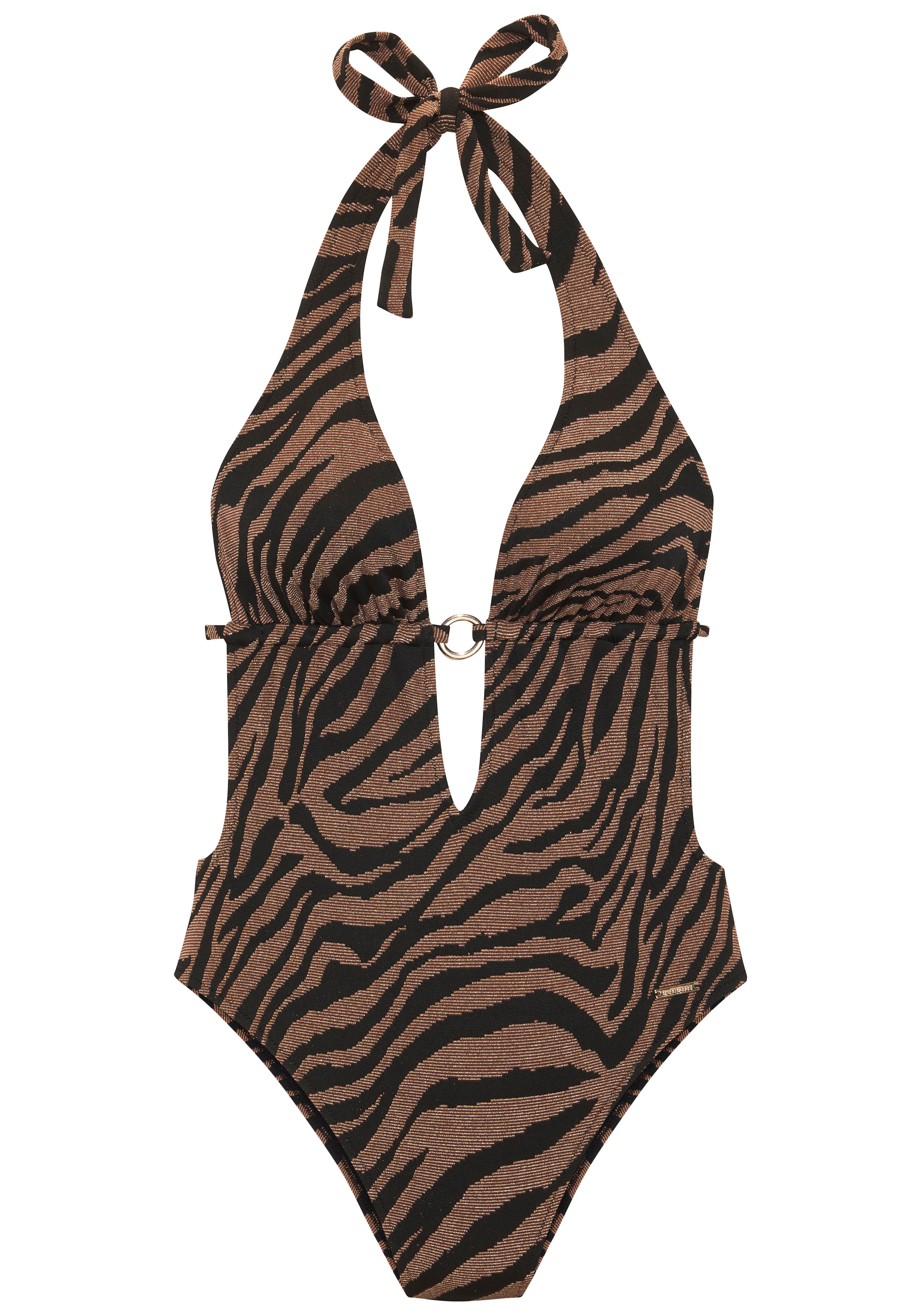 Bruno Banani Monokini, in zweifarbiger Animal-Optik
