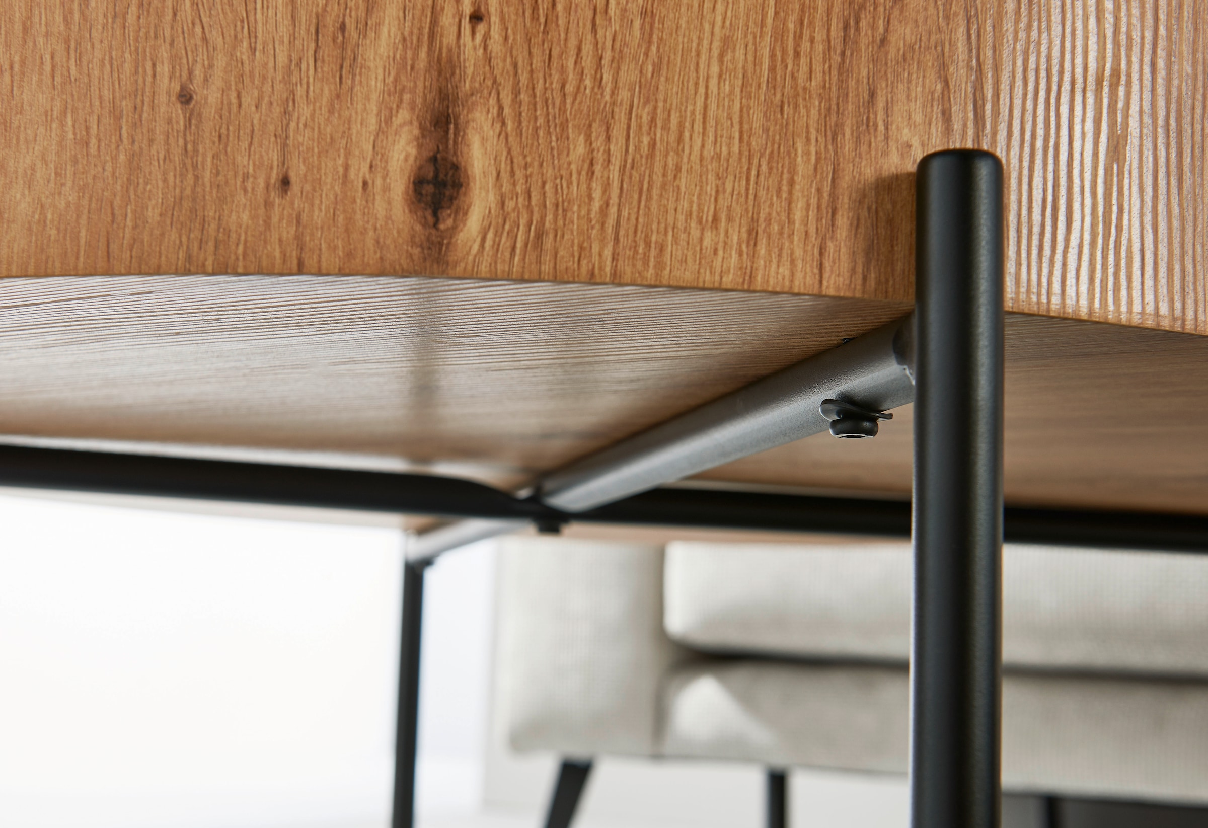 Stolkom Couchtisch »Antonia Couchtisch Ø/H 80x42 cm« 1 Stk. tlg. Durchmesser 80, 4-Fuß Metallgestell