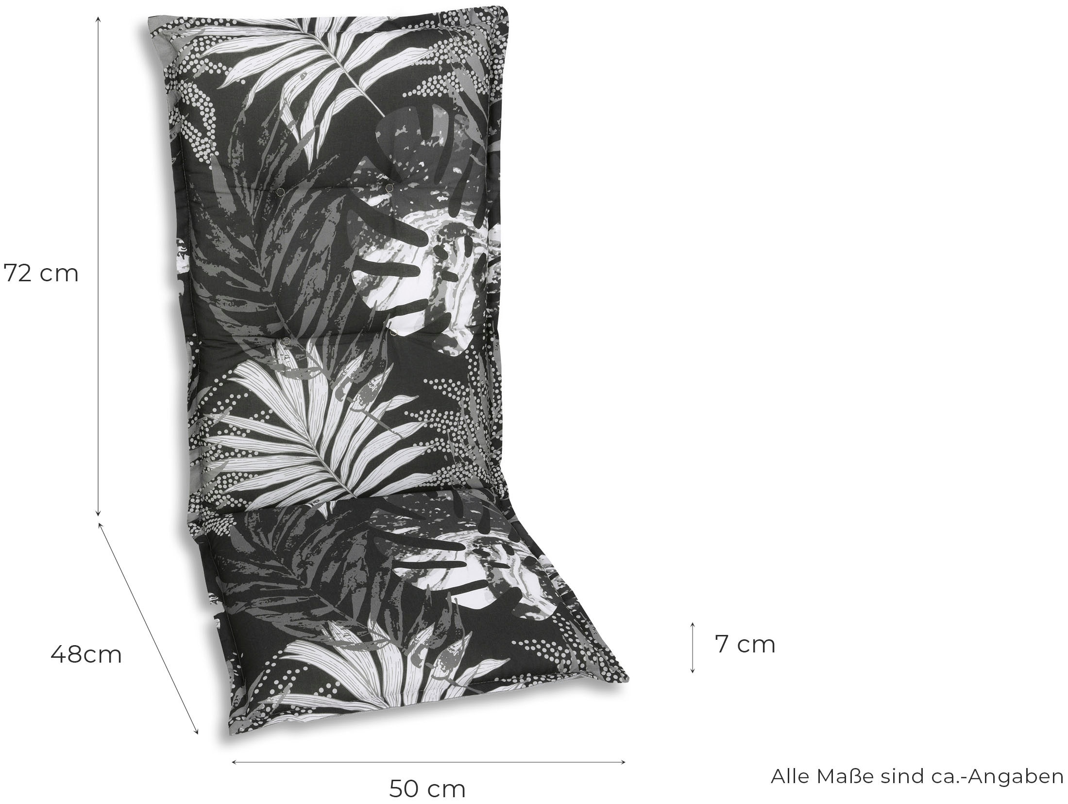 GO-DE Hochlehnerauflage 120x50 cm