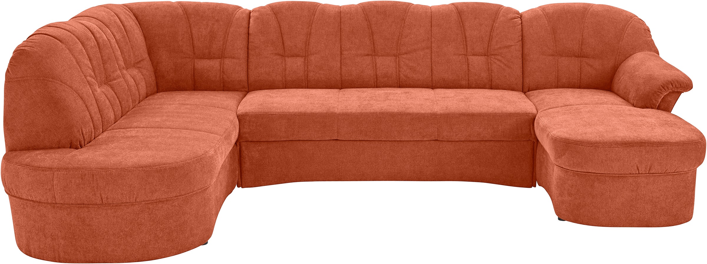 DOMO collection Wohnlandschaft »Papenburg U-Form«, in großer Farbvielfalt, wahlweise Bettfunktion, frei im Raum stellbar