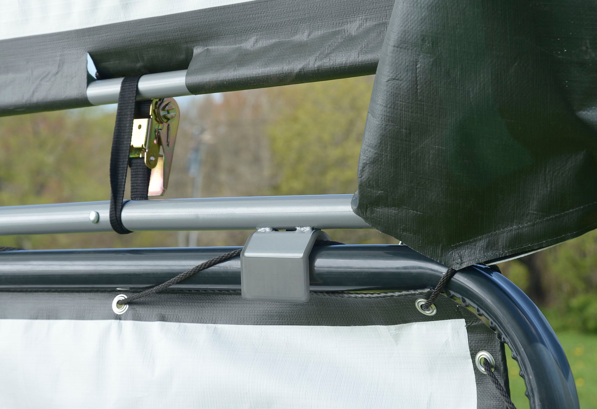 50NRTH Gerätehaus-Seitenwand Planenset für Stahlgestell, Grün