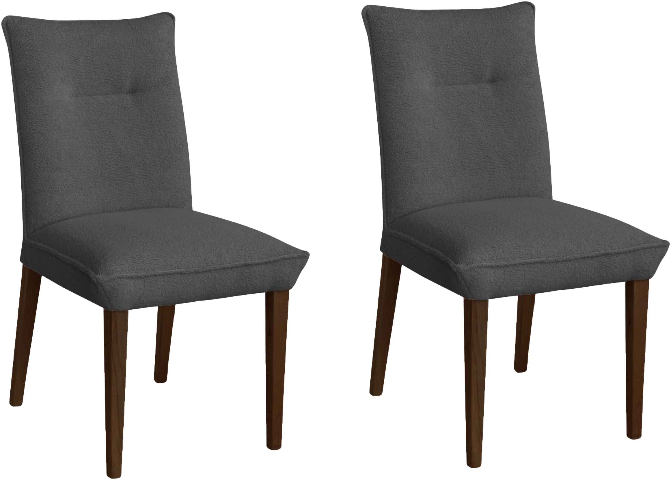 Home affaire 4-Fußstuhl »Atena« () Gestell aus Massivholz Buche, Bezug Tedd günstig online kaufen