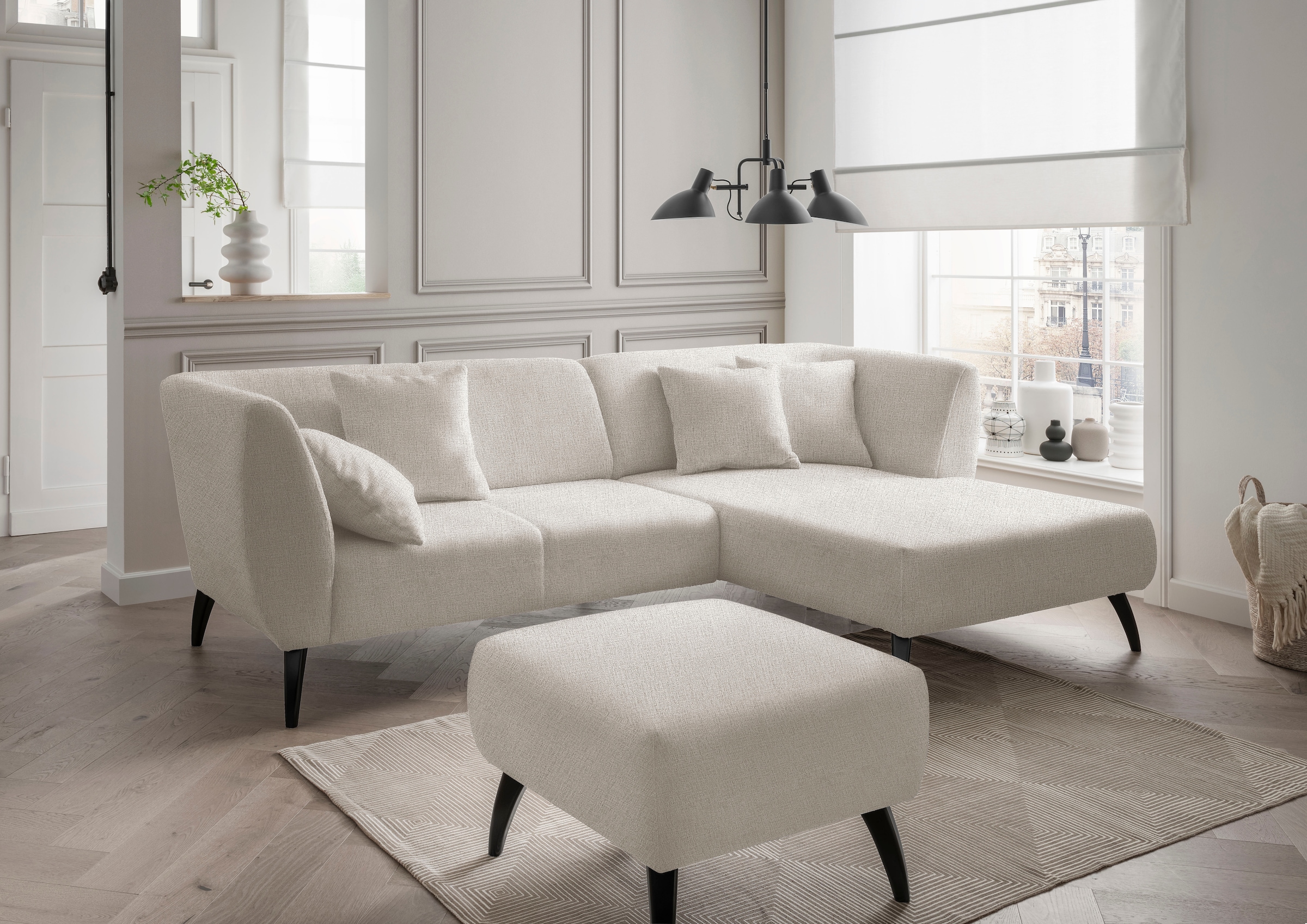 INOSIGN Ecksofa »Colori Polstermöbel mit zeitlos eleganter Rückenführung. L günstig online kaufen