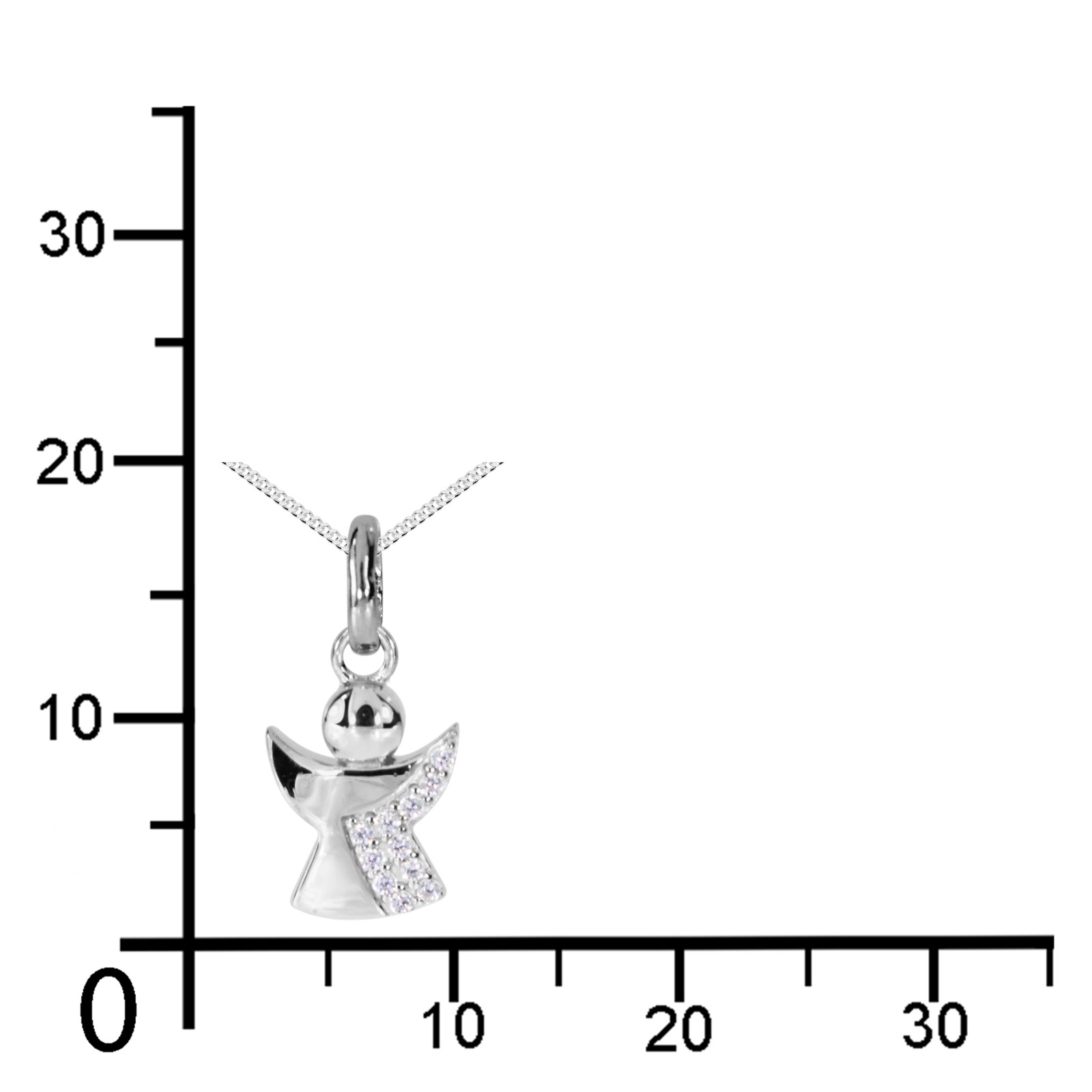 OSTSEE-SCHMUCK Kette mit Anhänger »Ostsee-Schmuck Kette mit Anhänger kleiner Engel«, (2 tlg.)