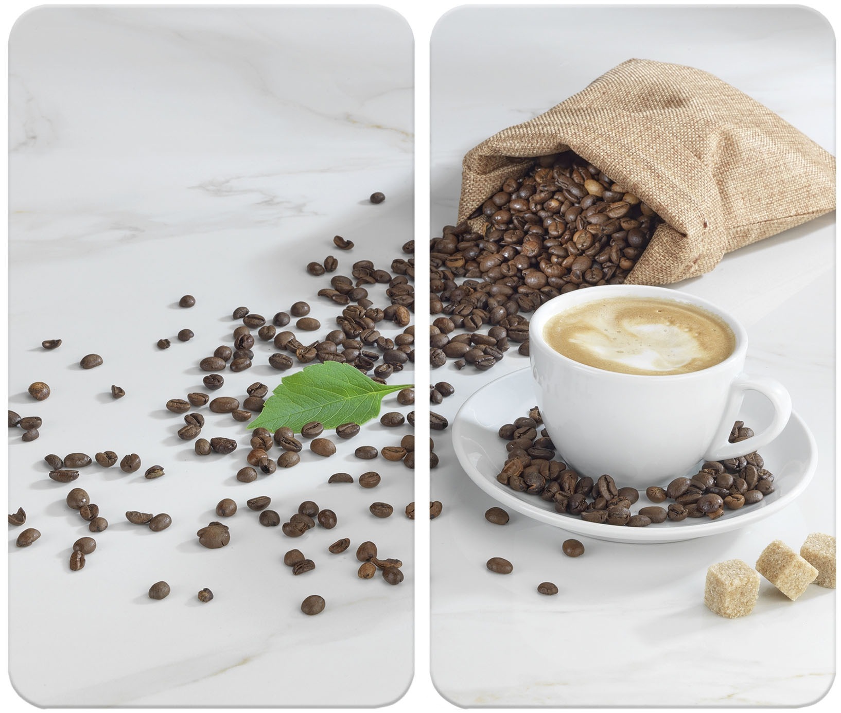 Maximex Herd-Abdeckplatte »Universal Modell CAFÉ AROMATICA«, (Set, 2 tlg.), günstig online kaufen