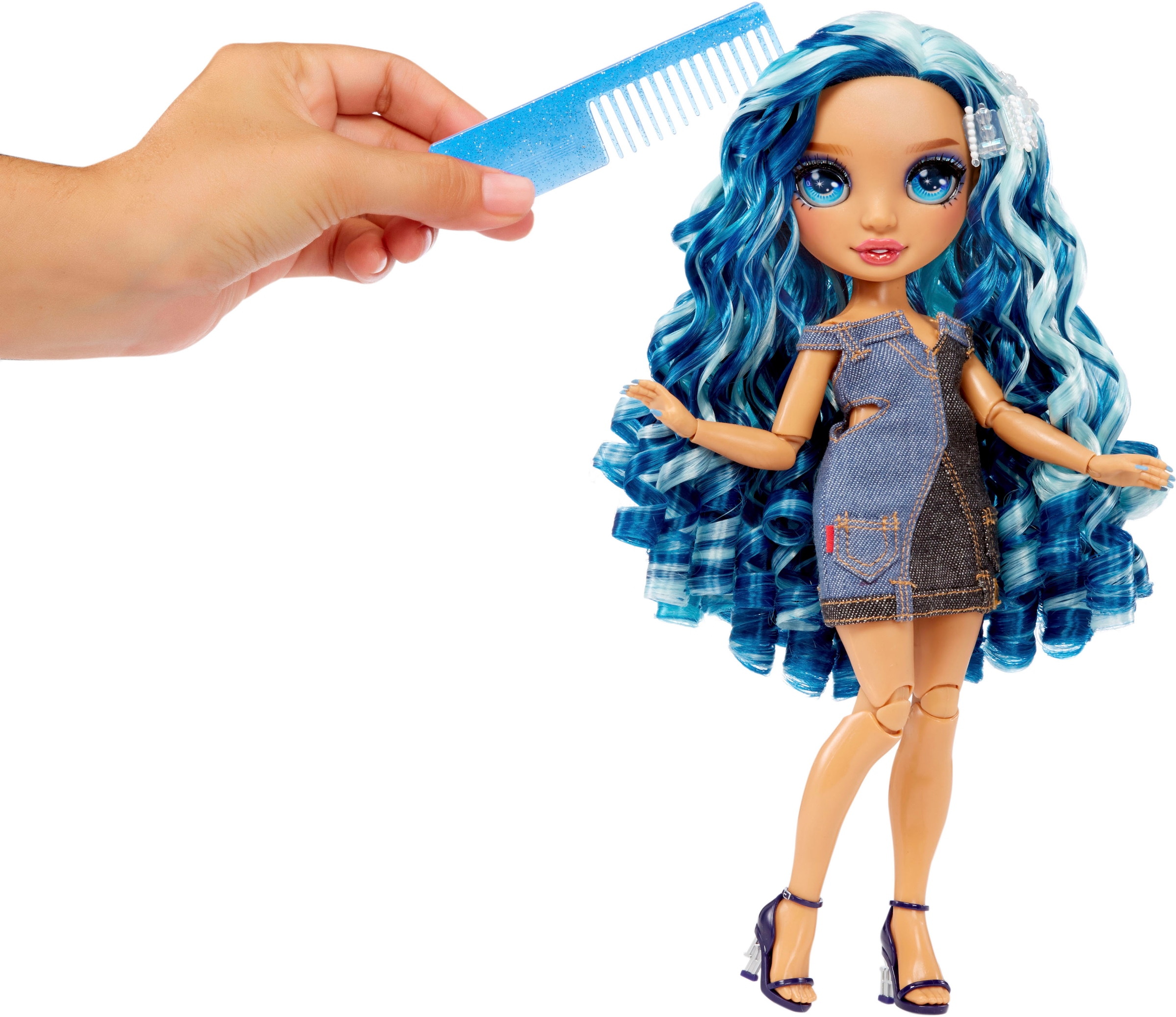 RAINBOW HIGH Anziehpuppe »Rainbow High Fantastic Fashion - Skyler (blue)«, inklusive 2. Outfit