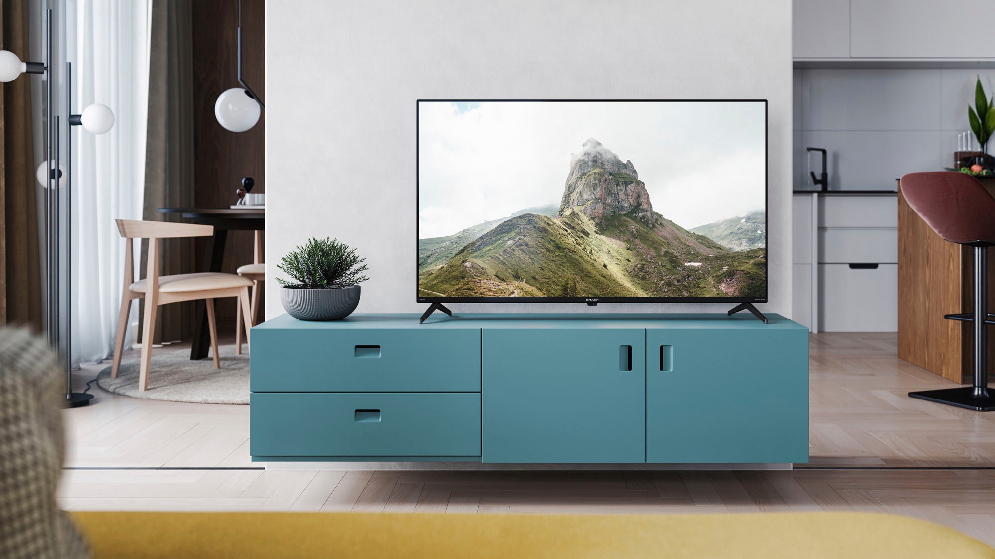 Sharp LED-Fernseher »4T-C43FK_«, 4K Ultra HD, Smart-TV